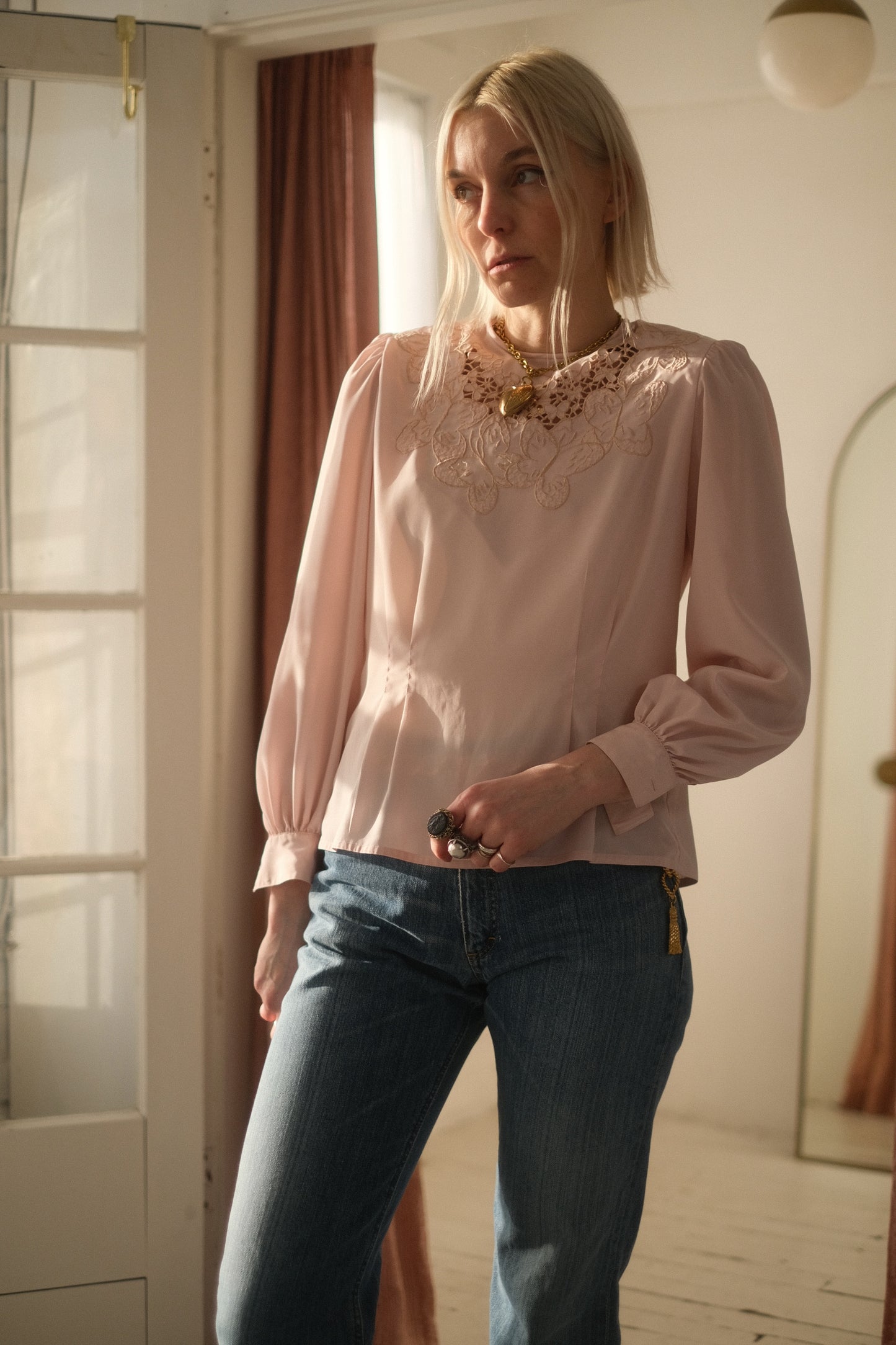 1980s Butterfly Blouse