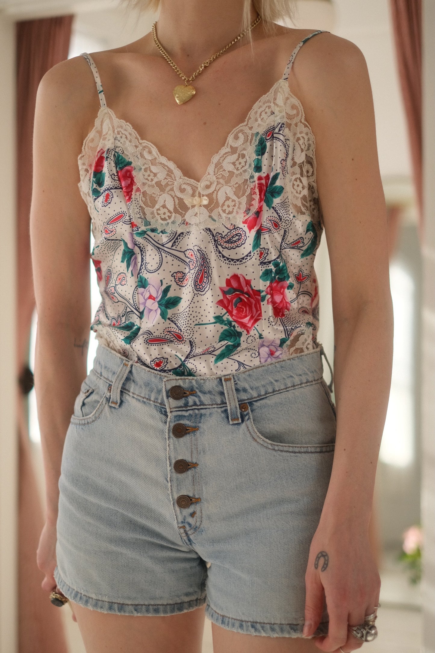 1980s Levis Distressed Jean Shorts