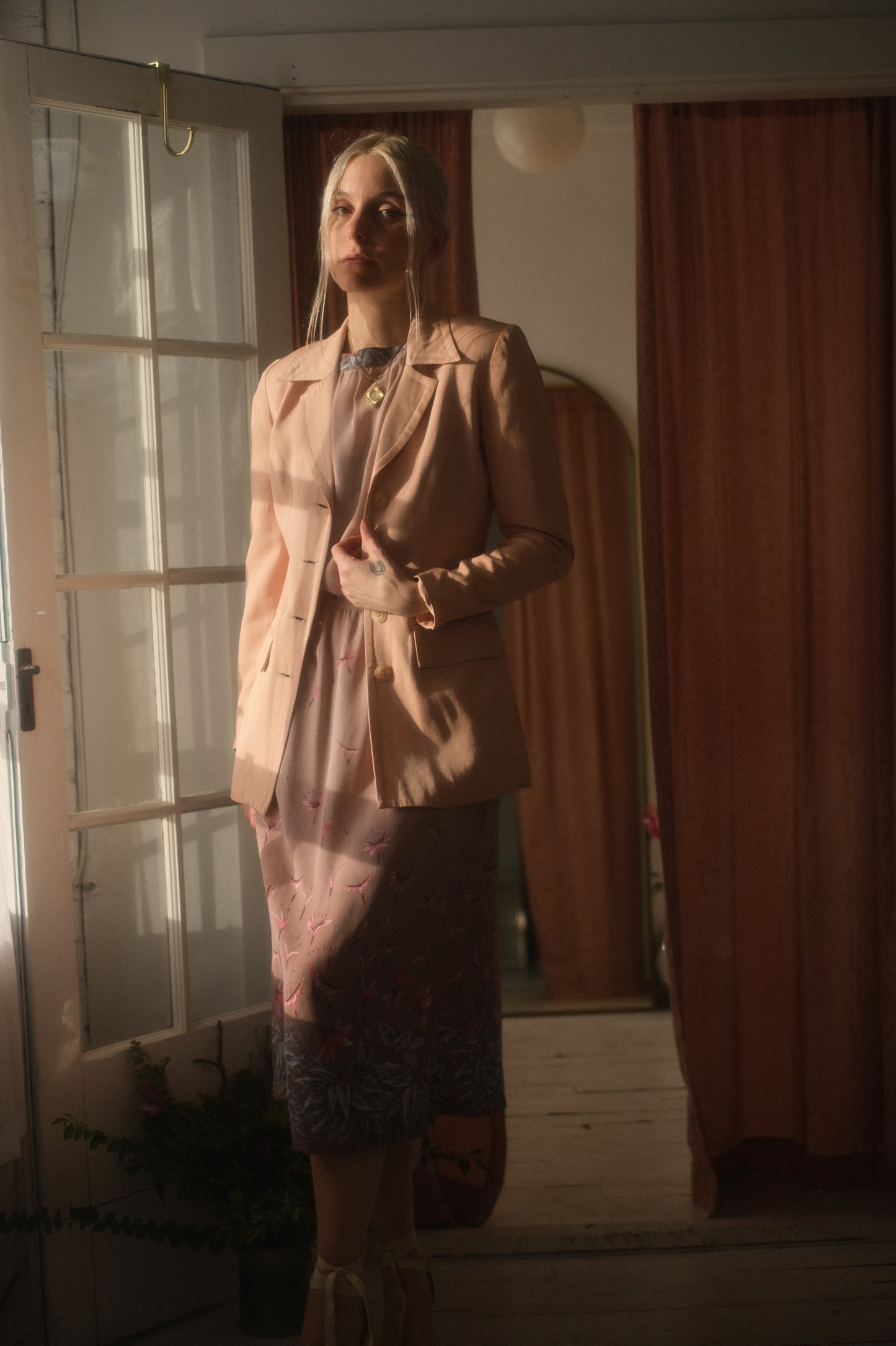 1980s Blush Suit Jacket