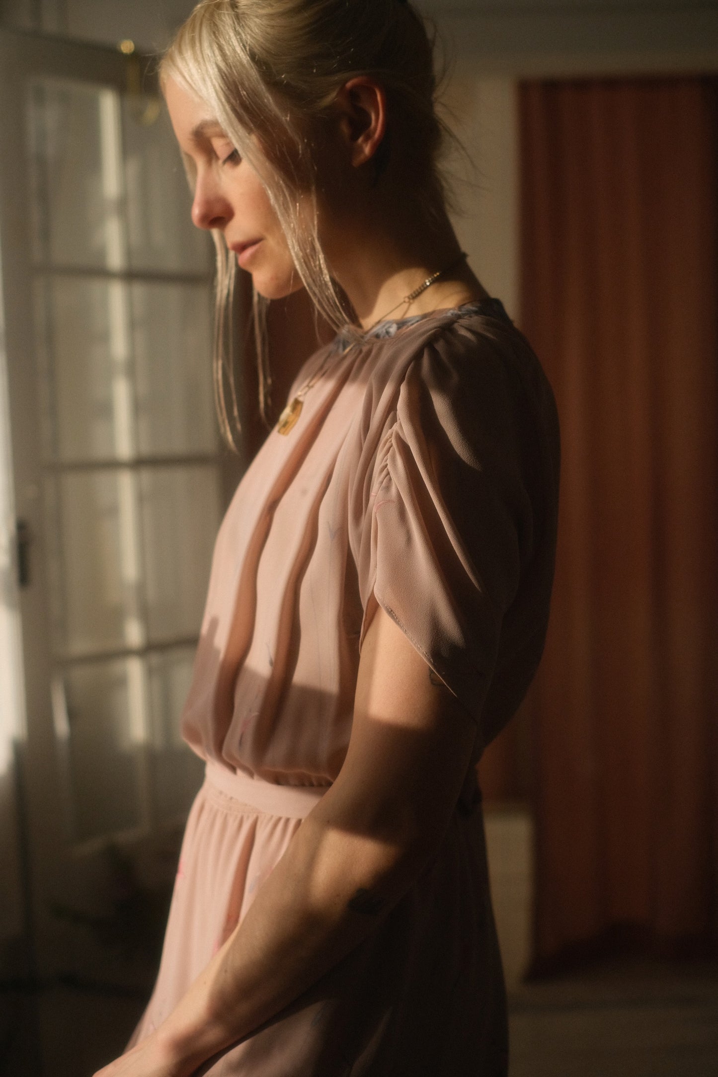 1980s Pastel Garden Dress
