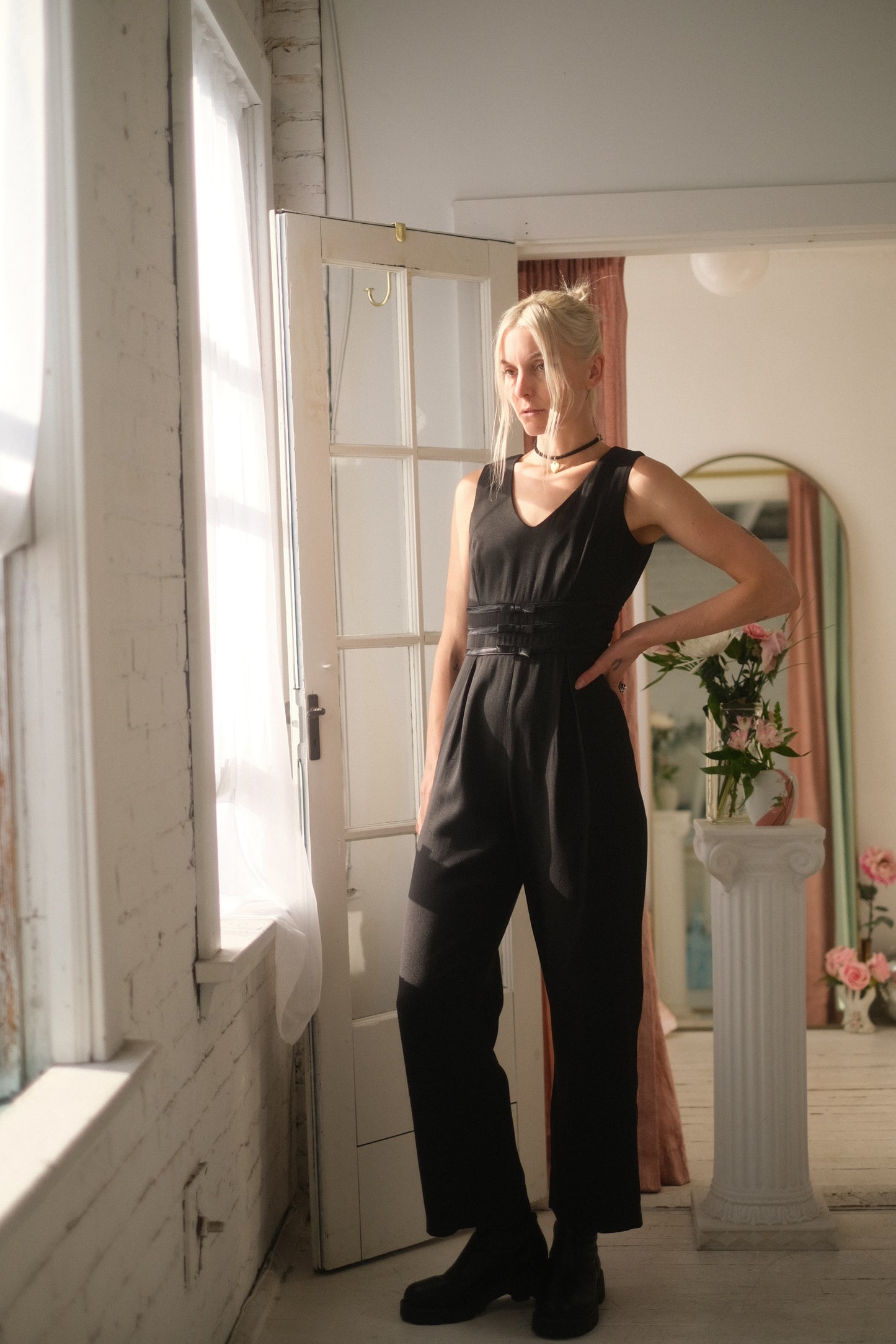 1980s Tuxedo Jumpsuit
