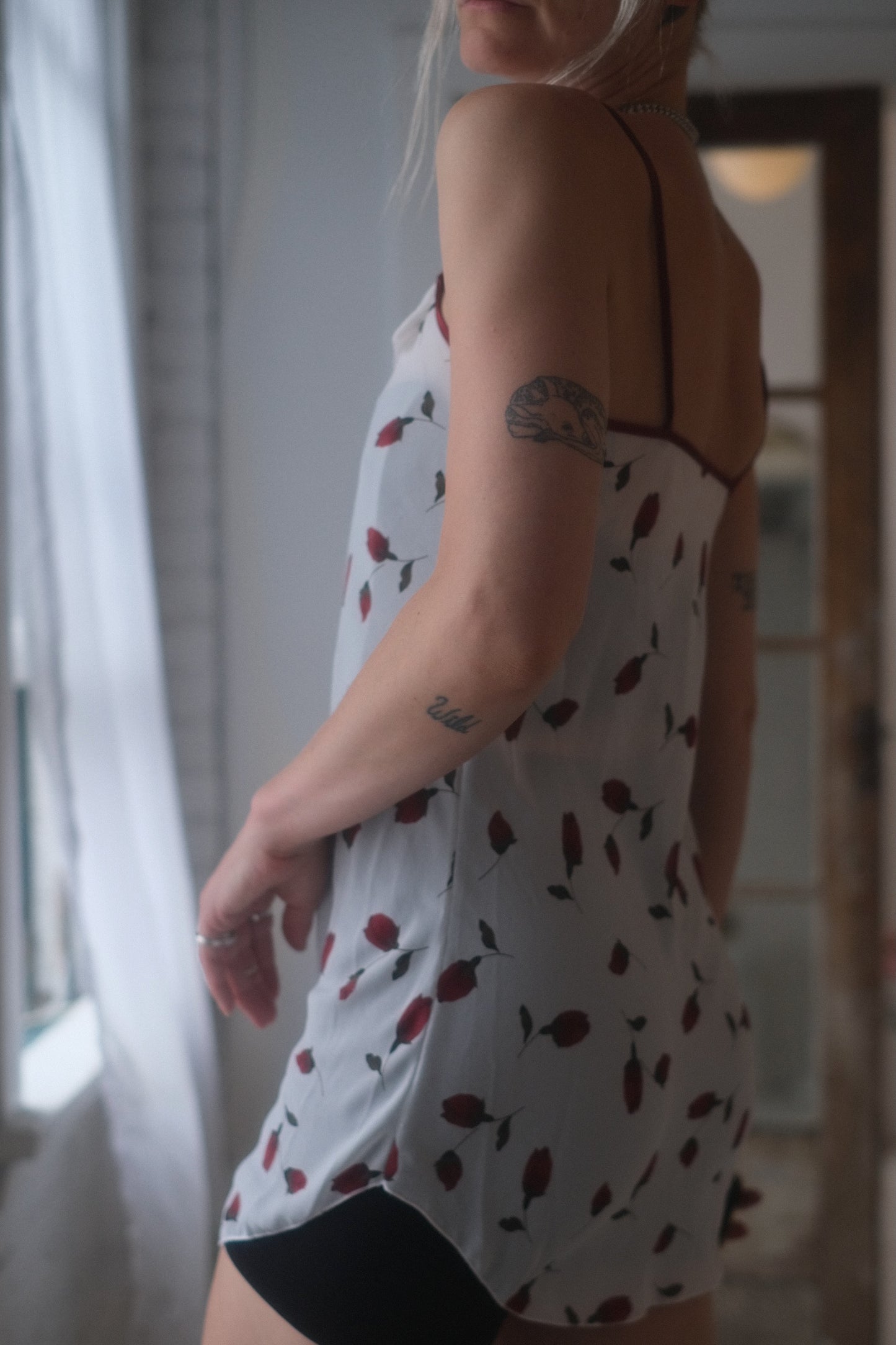1990s Rose Bud Dress
