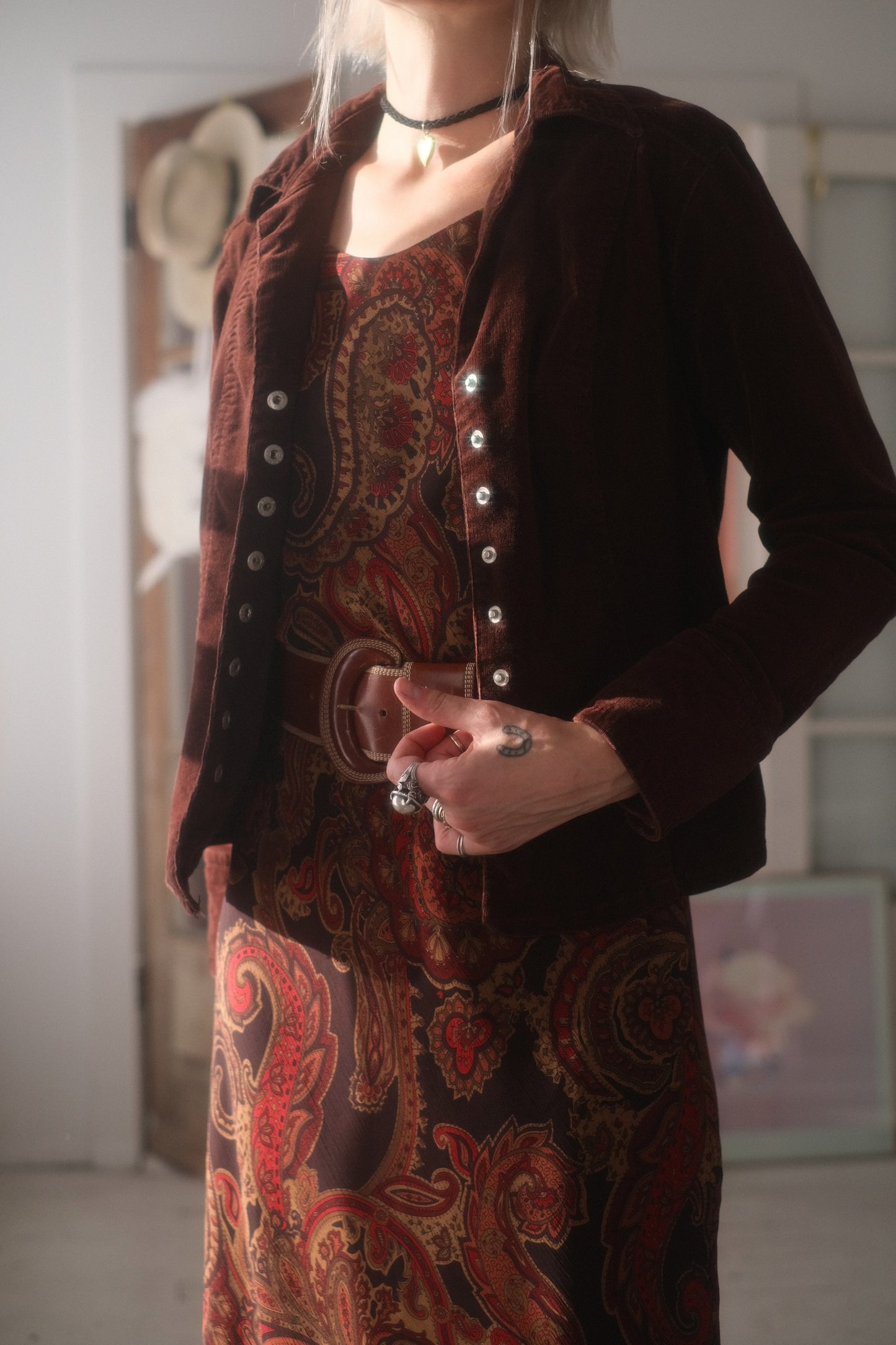 2000s Velvet Snap Jacket
