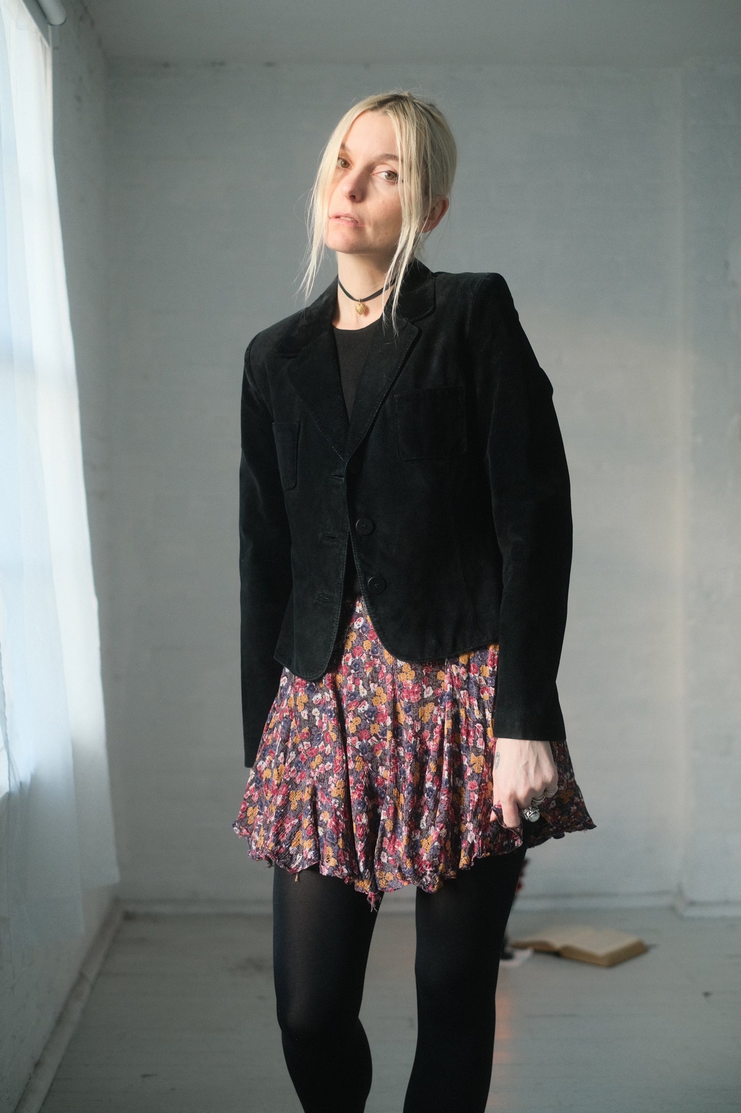 1990s Noir Suede Jacket