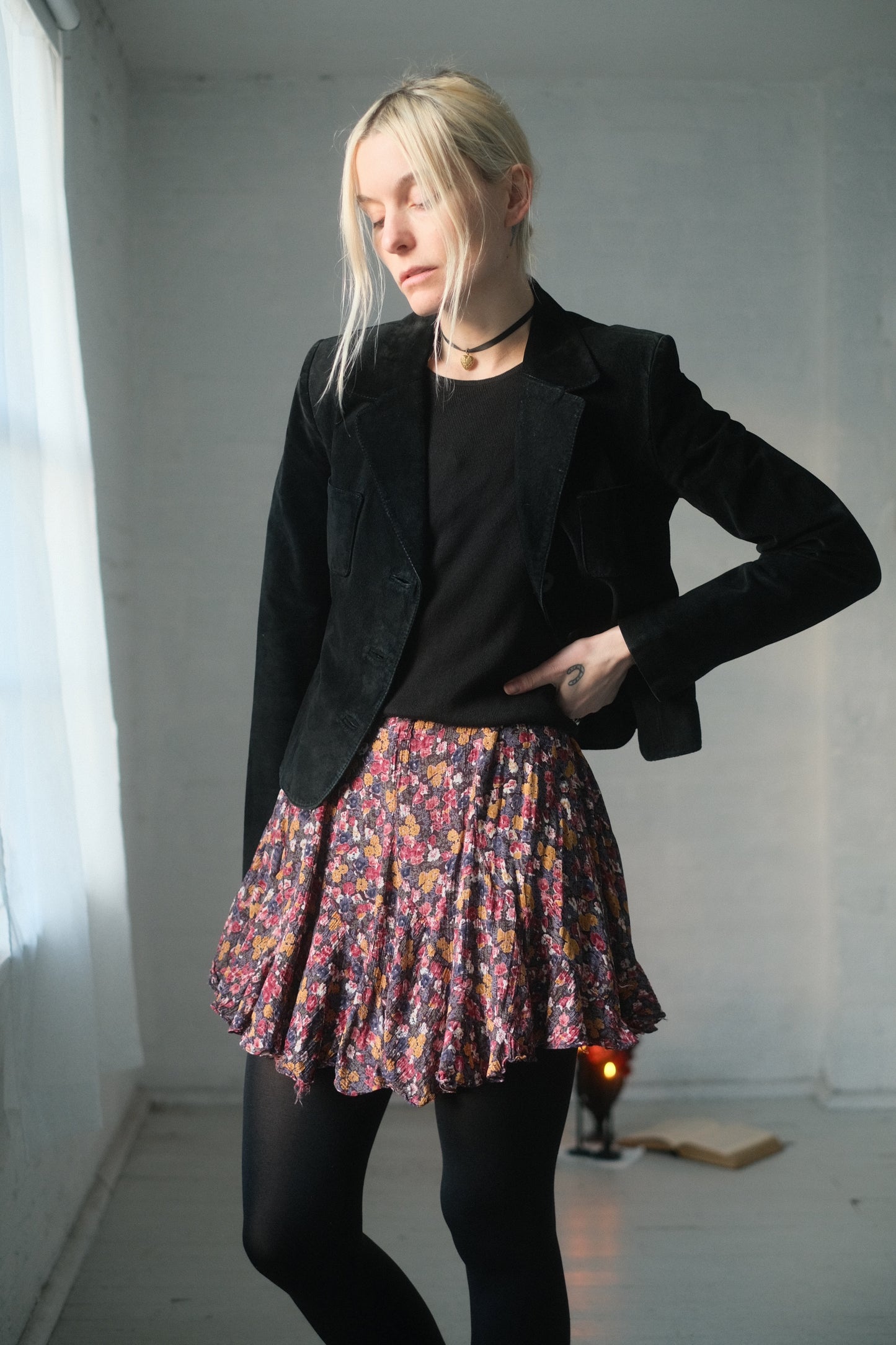 1990s Noir Suede Jacket