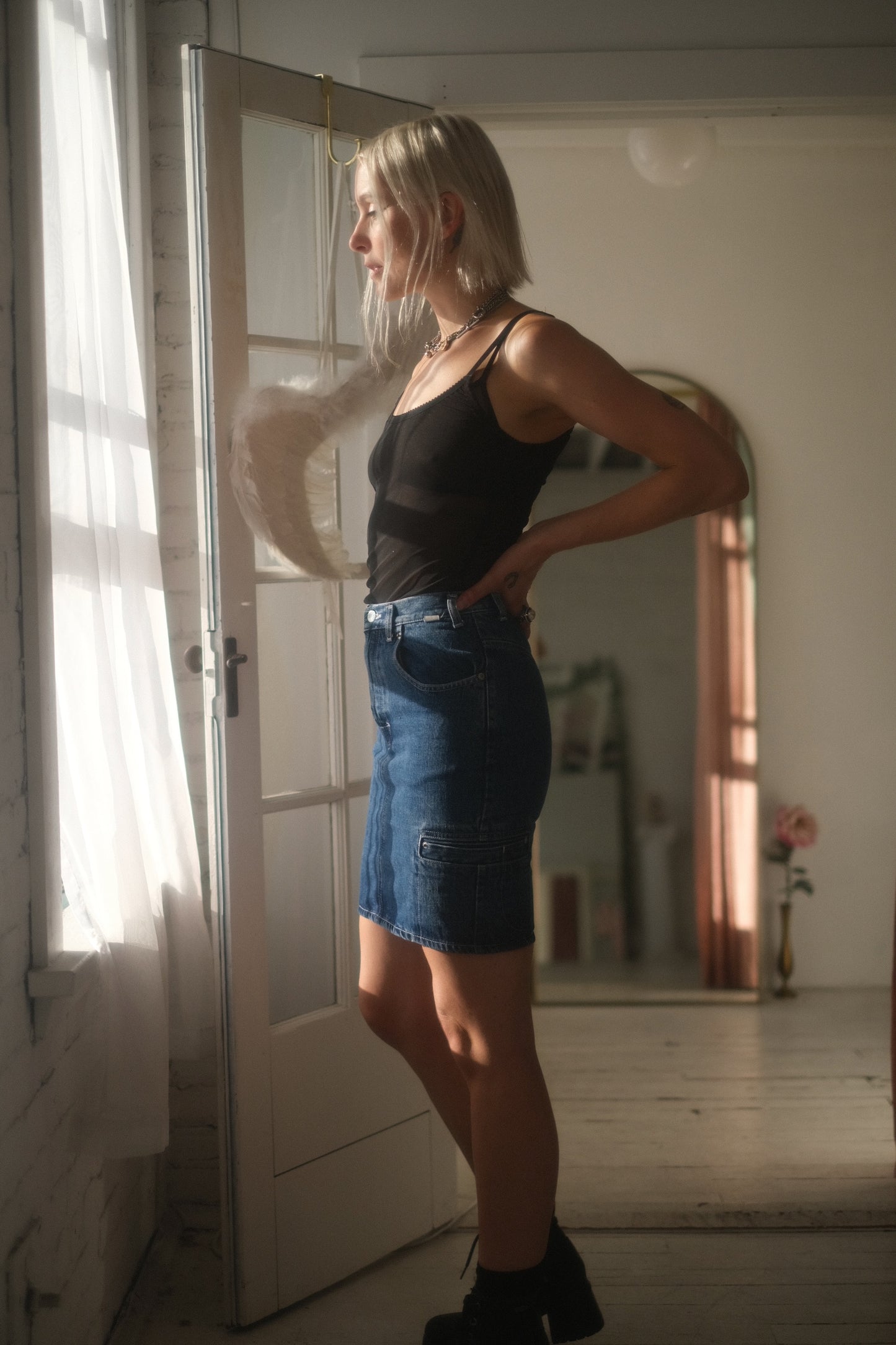 1980s Esprit Jean Skirt