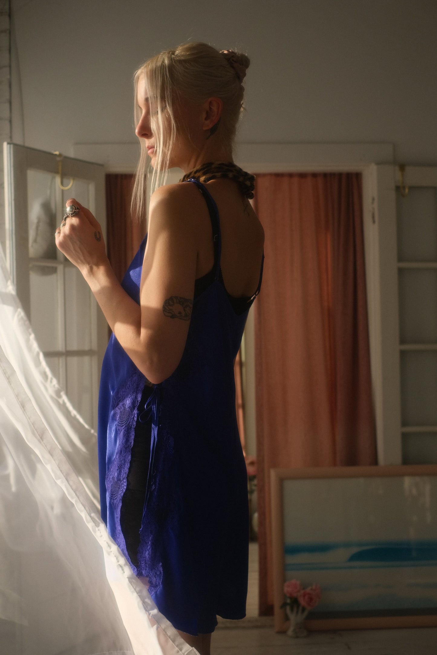 2000s Sapphire Slip Dress