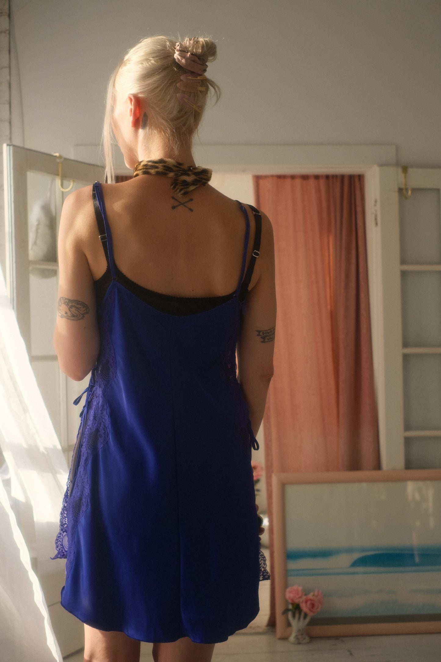 2000s Sapphire Slip Dress