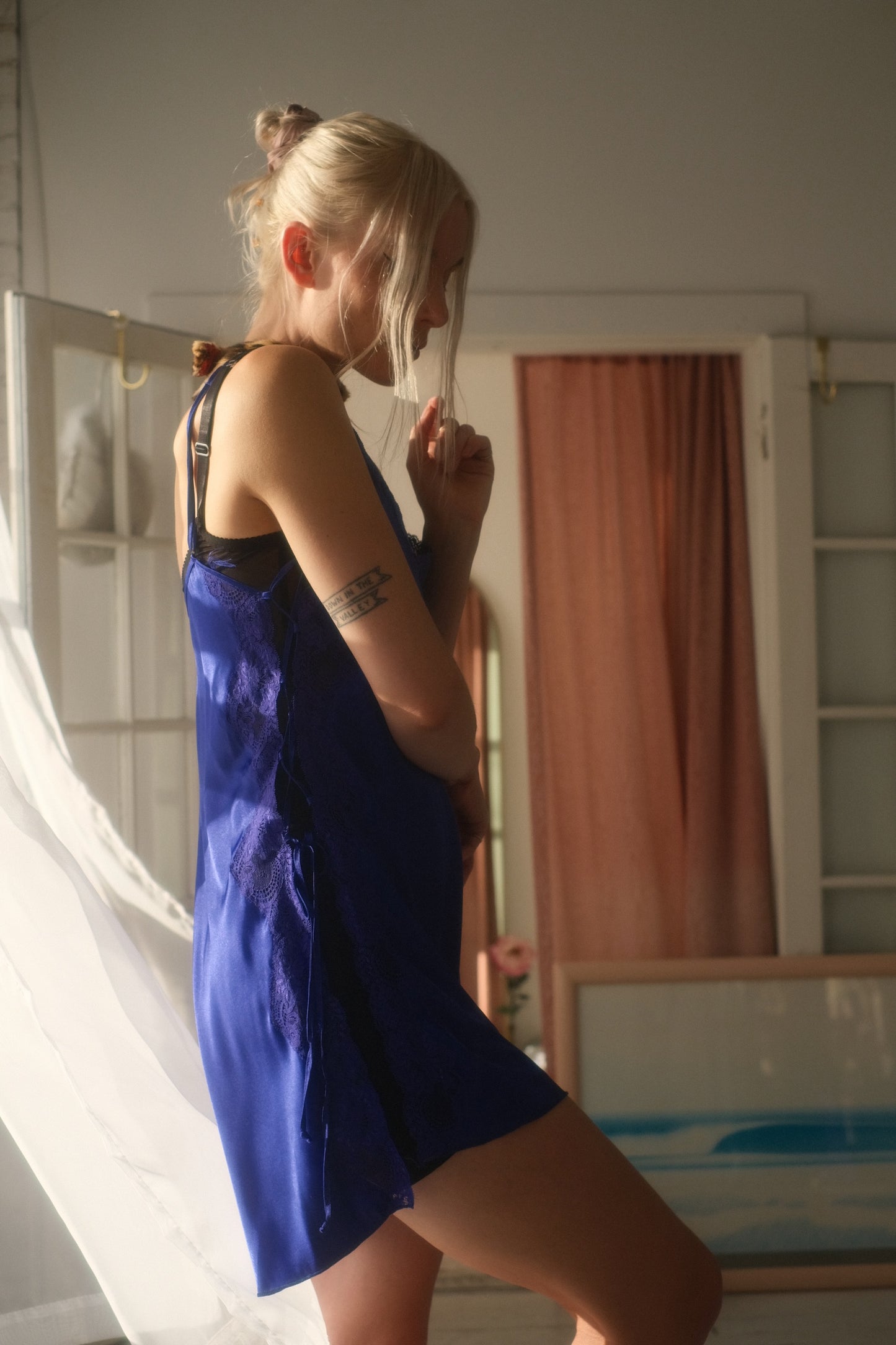 2000s Sapphire Slip Dress
