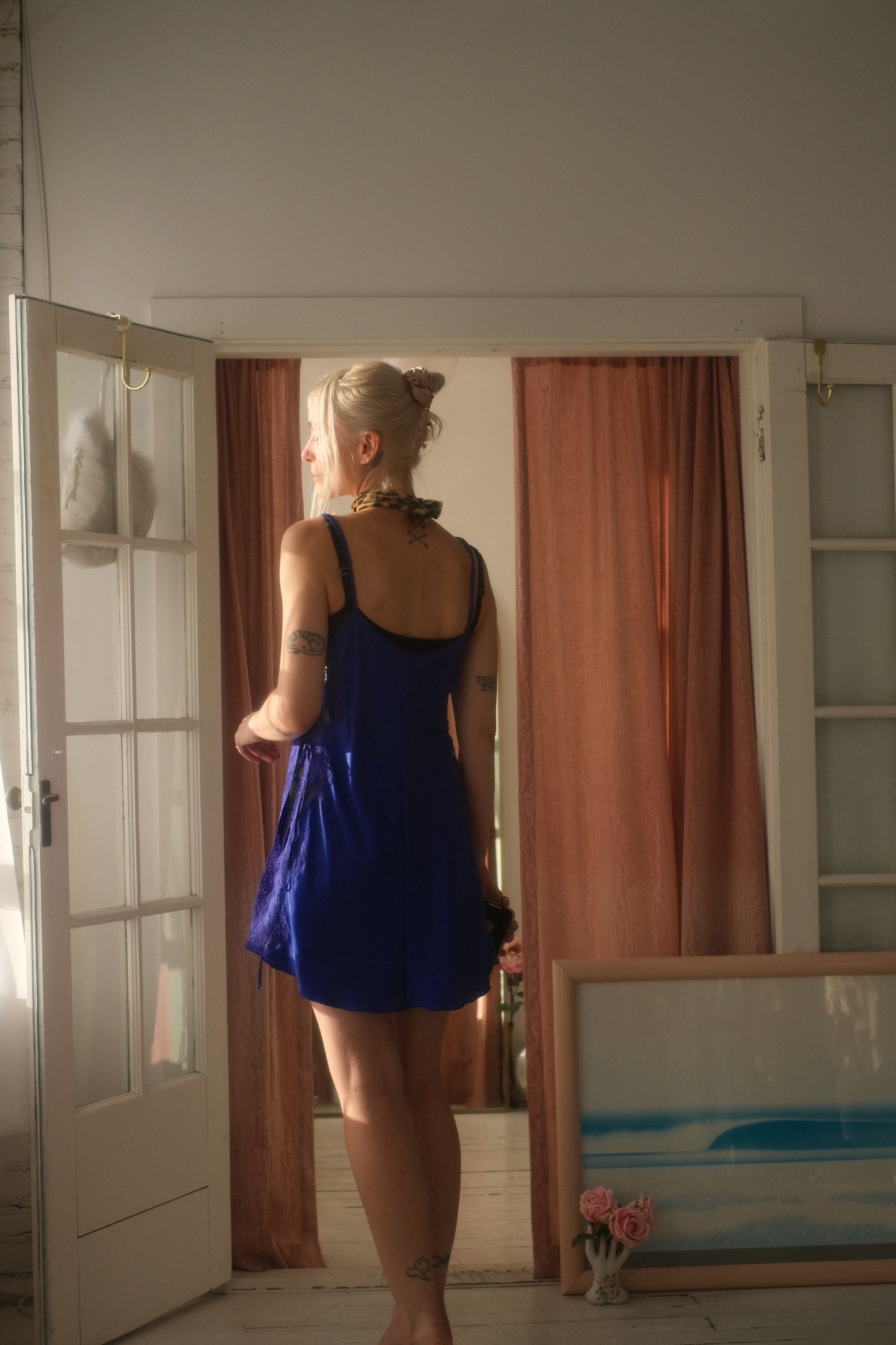 2000s Sapphire Slip Dress