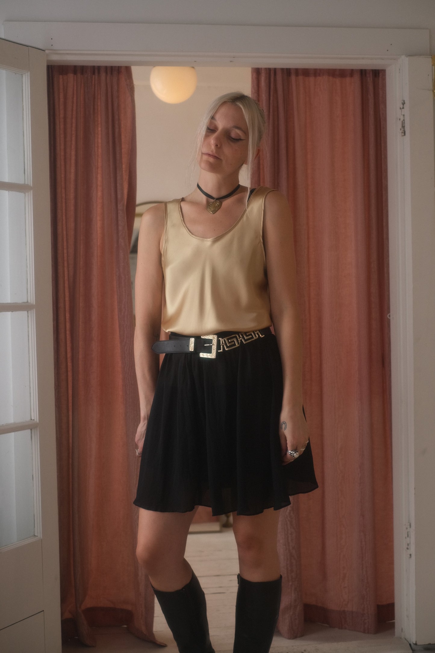1990s Noir Ballet Skirt