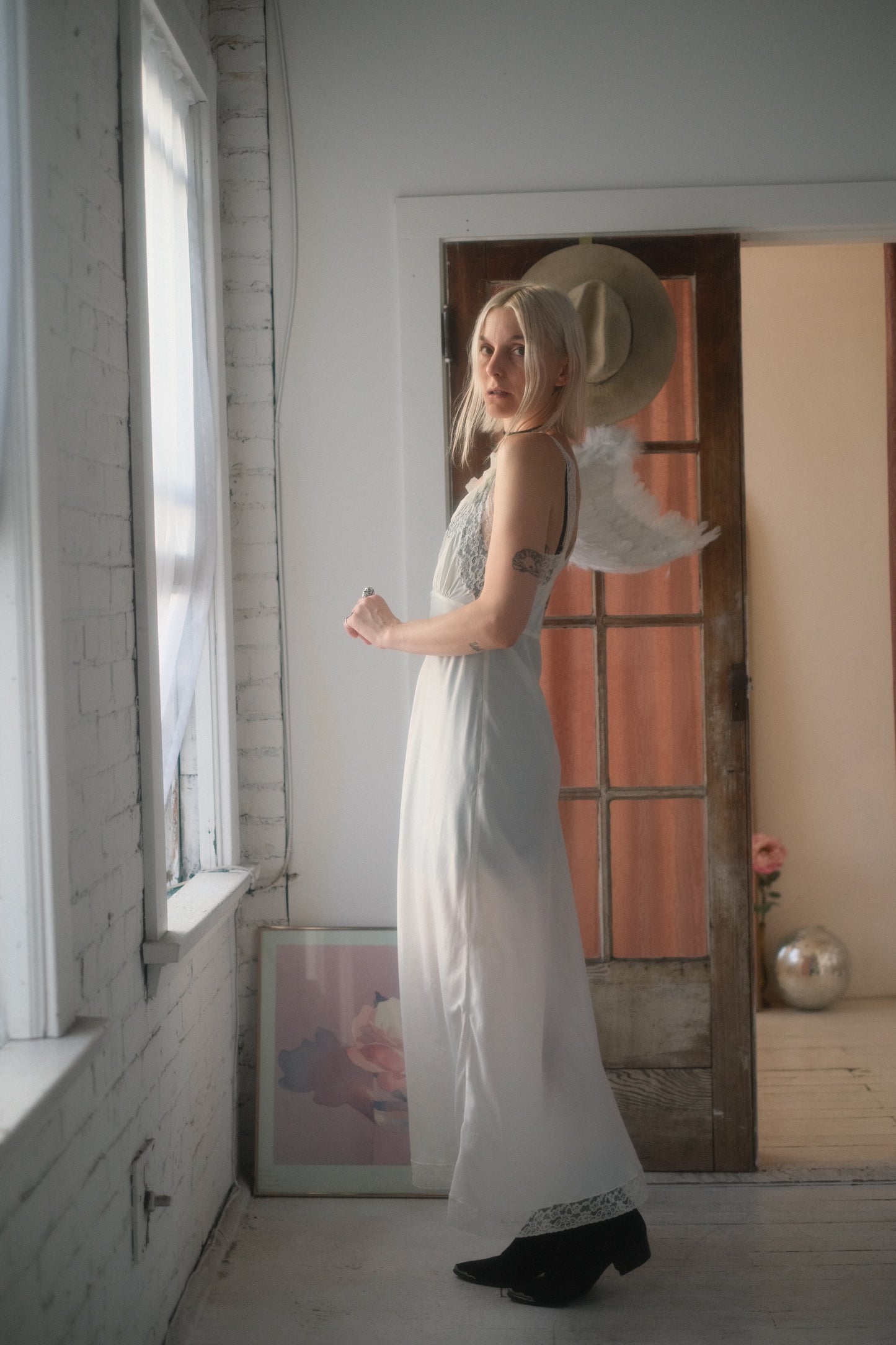1940s Ivory Slip Gown