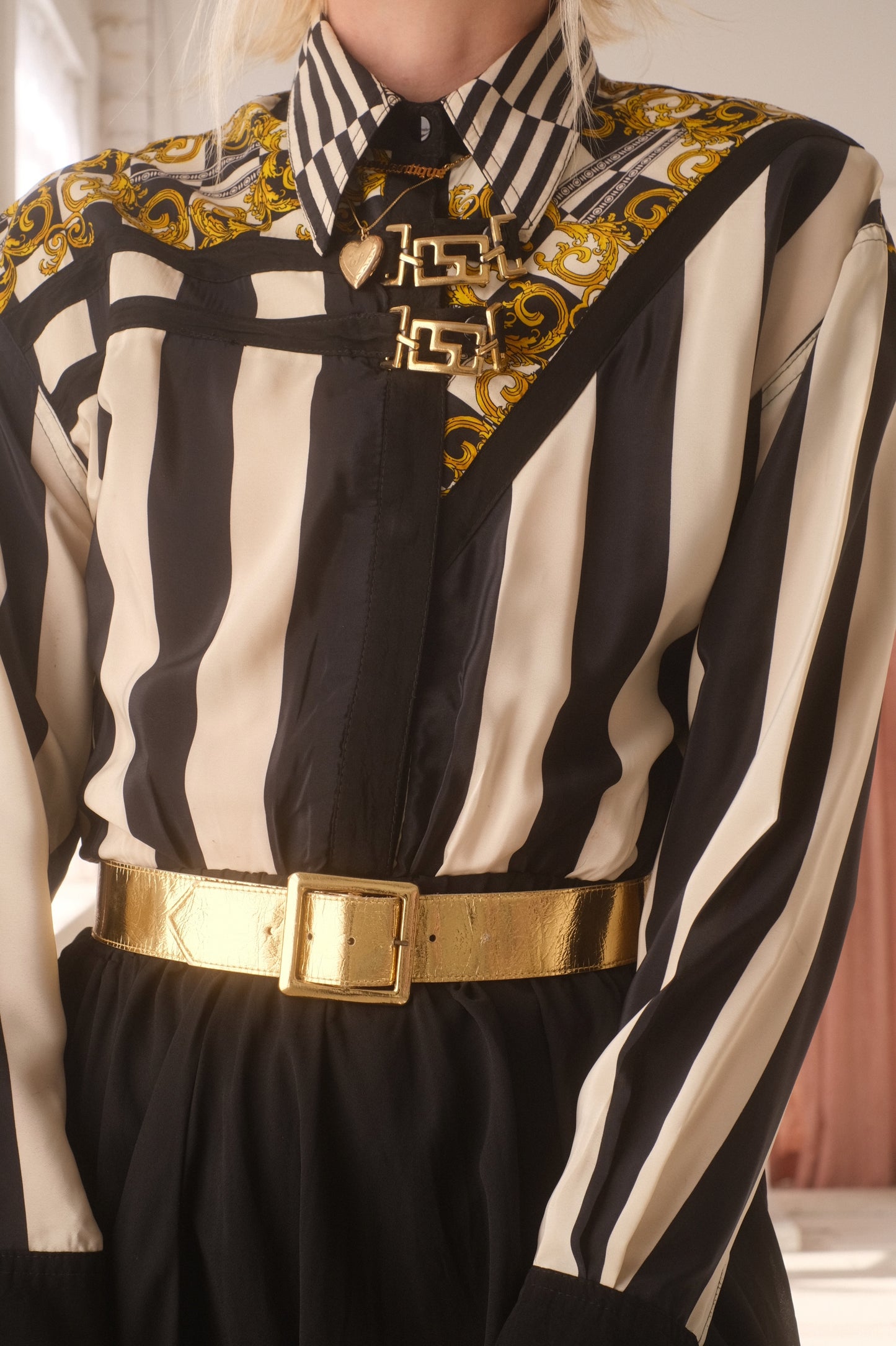1980s Metallic Belt