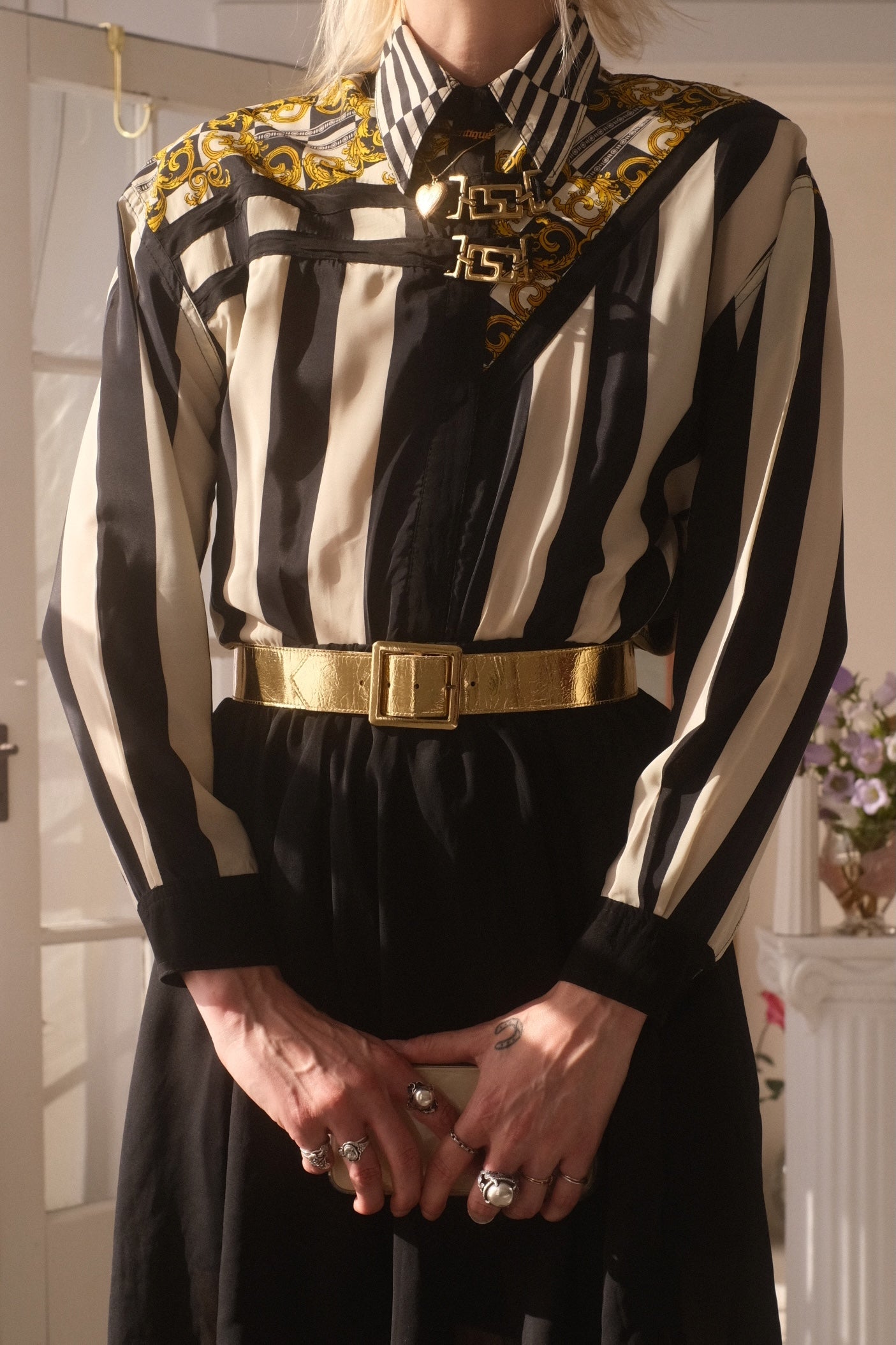 1980s Metallic Belt