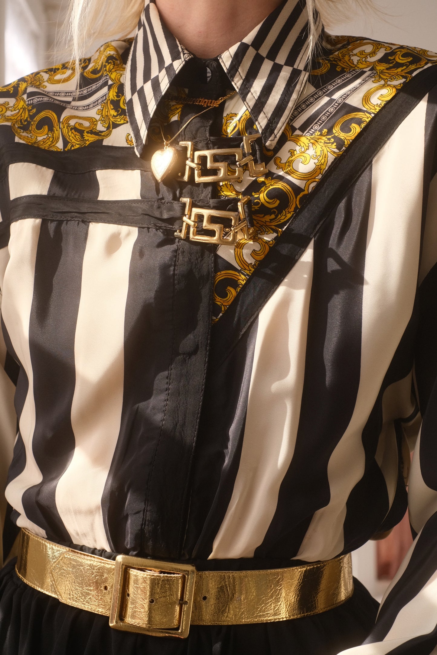 1980s Metallic Belt