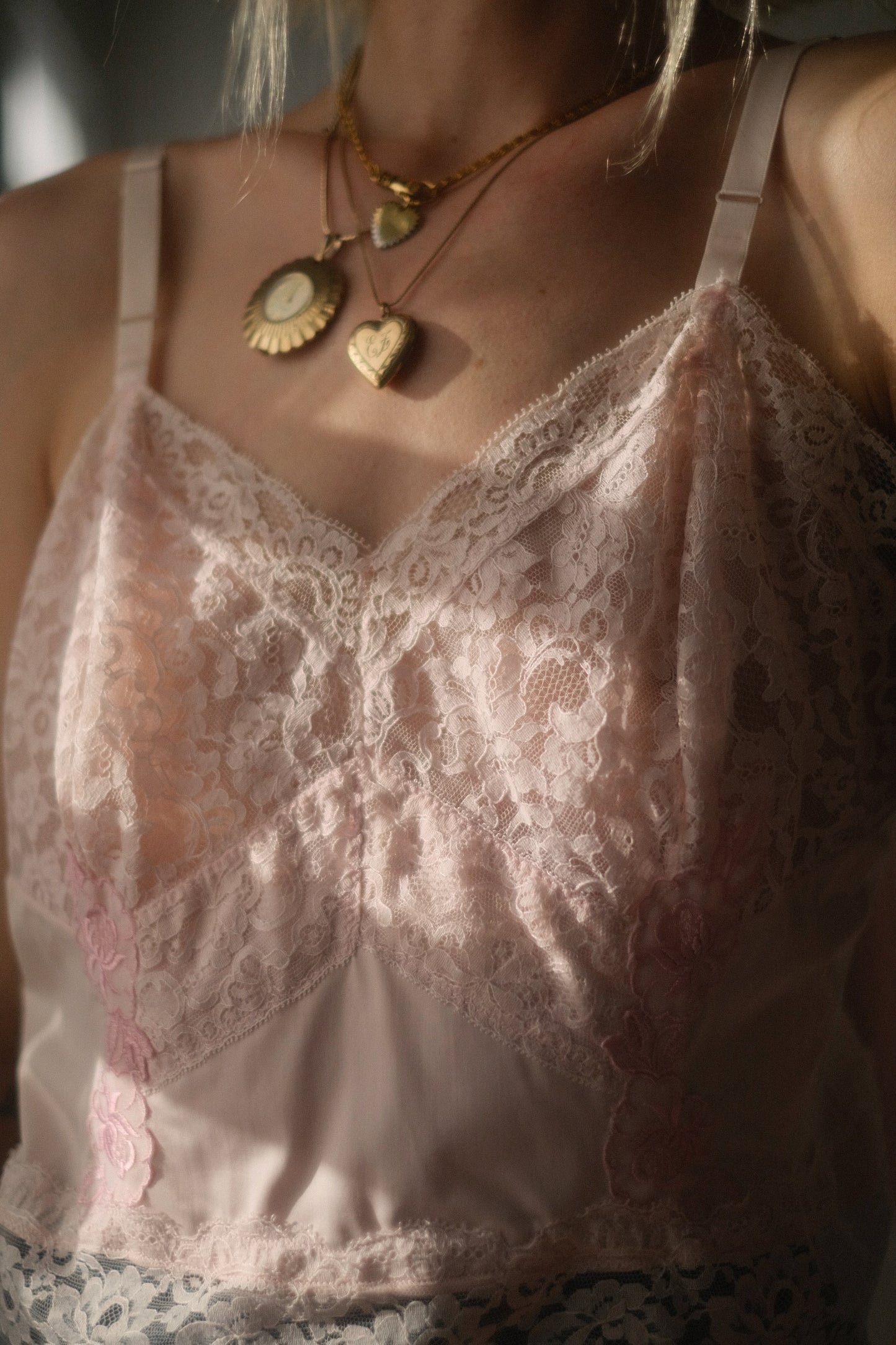 1960s Blush Lace Cami