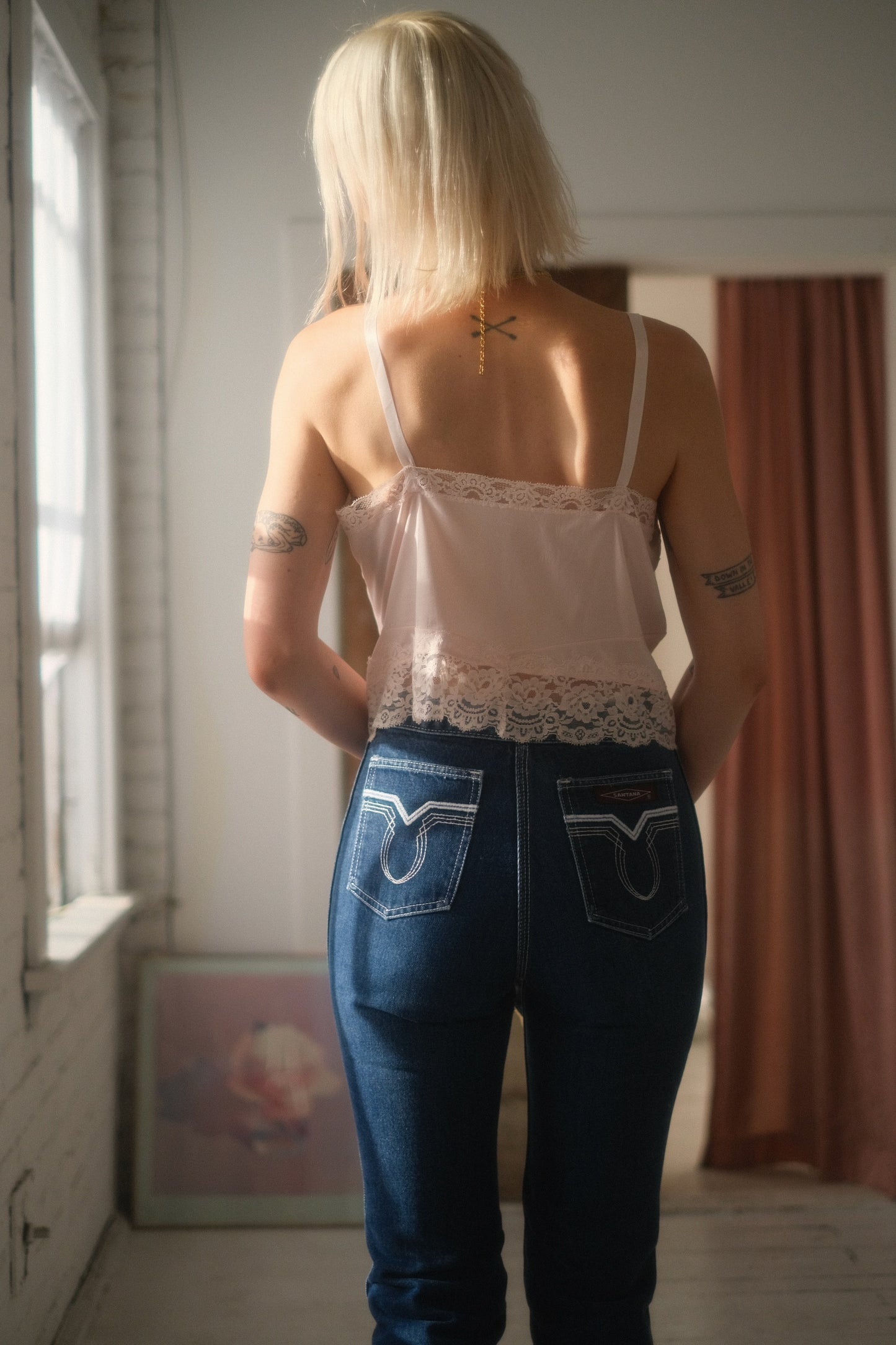 1960s Blush Lace Cami