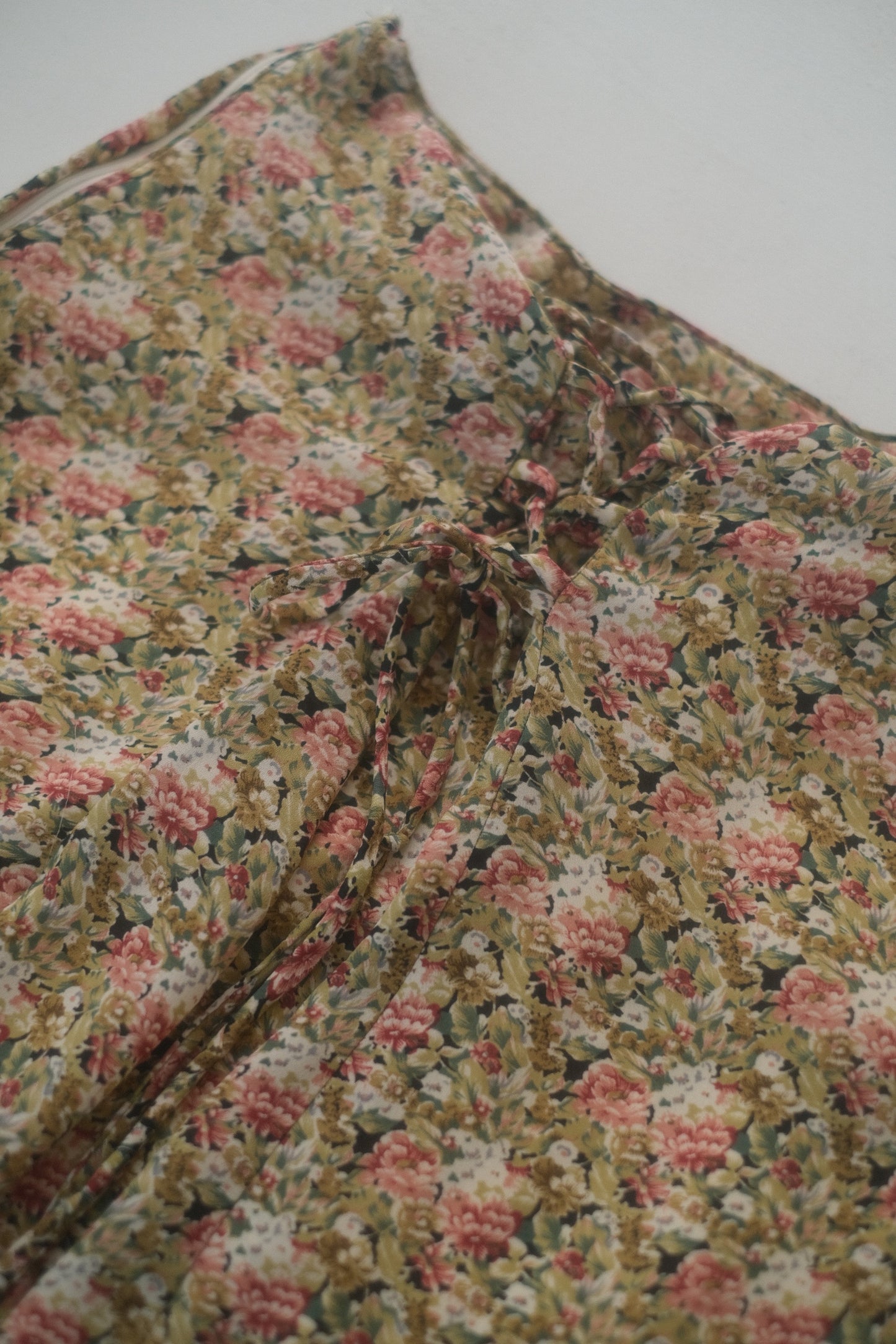 1990s Floral Mini Skirt