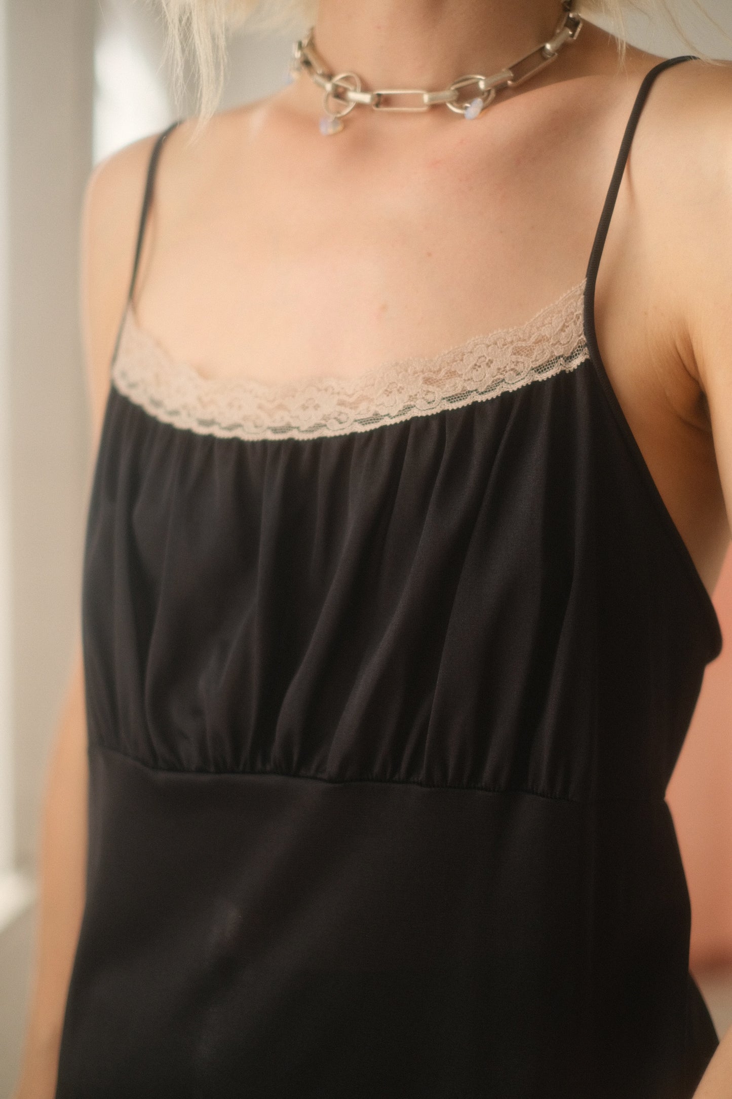 1970s Noir Lounge Gown