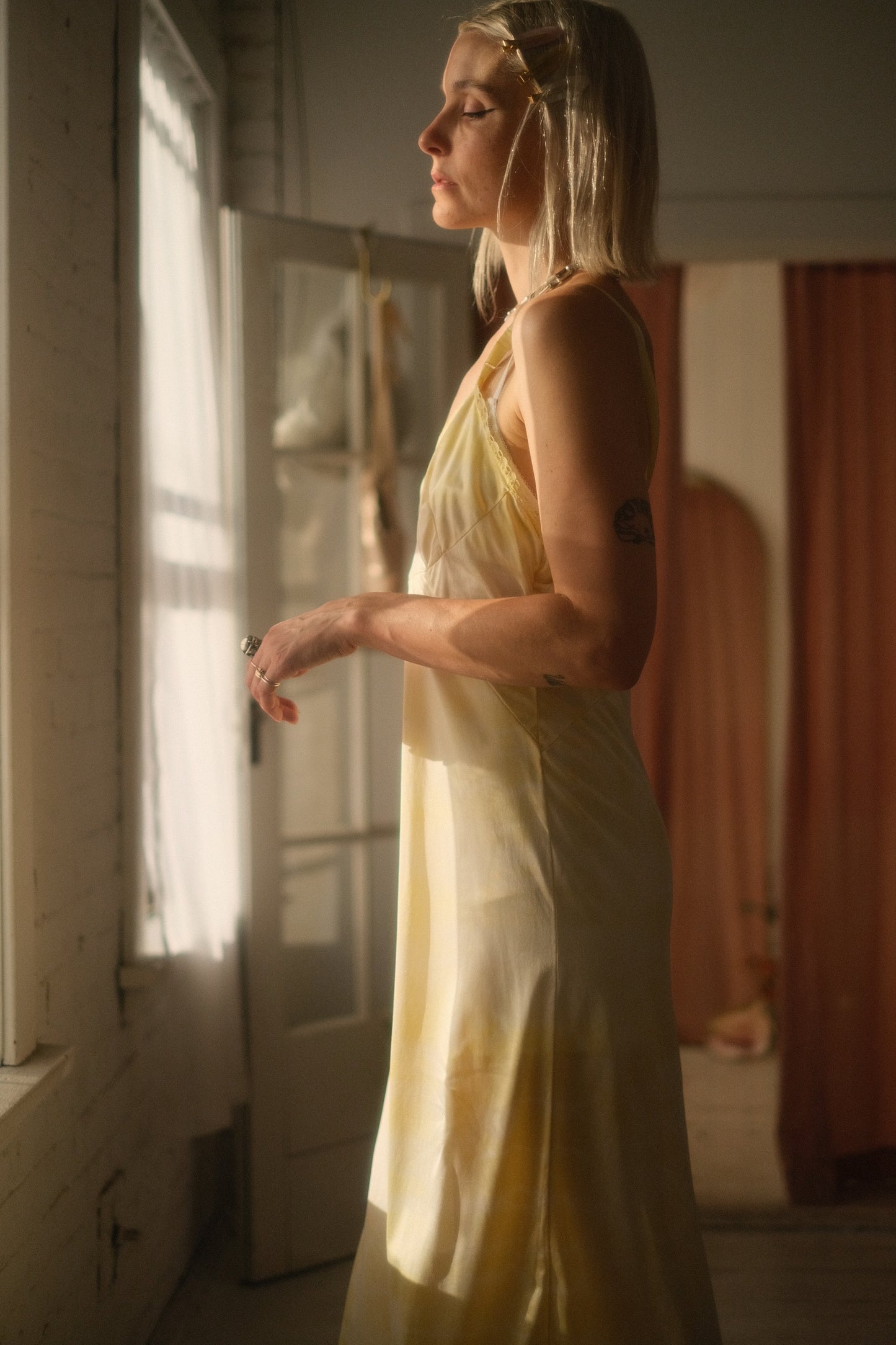 1970s Sunshine Slip Gown