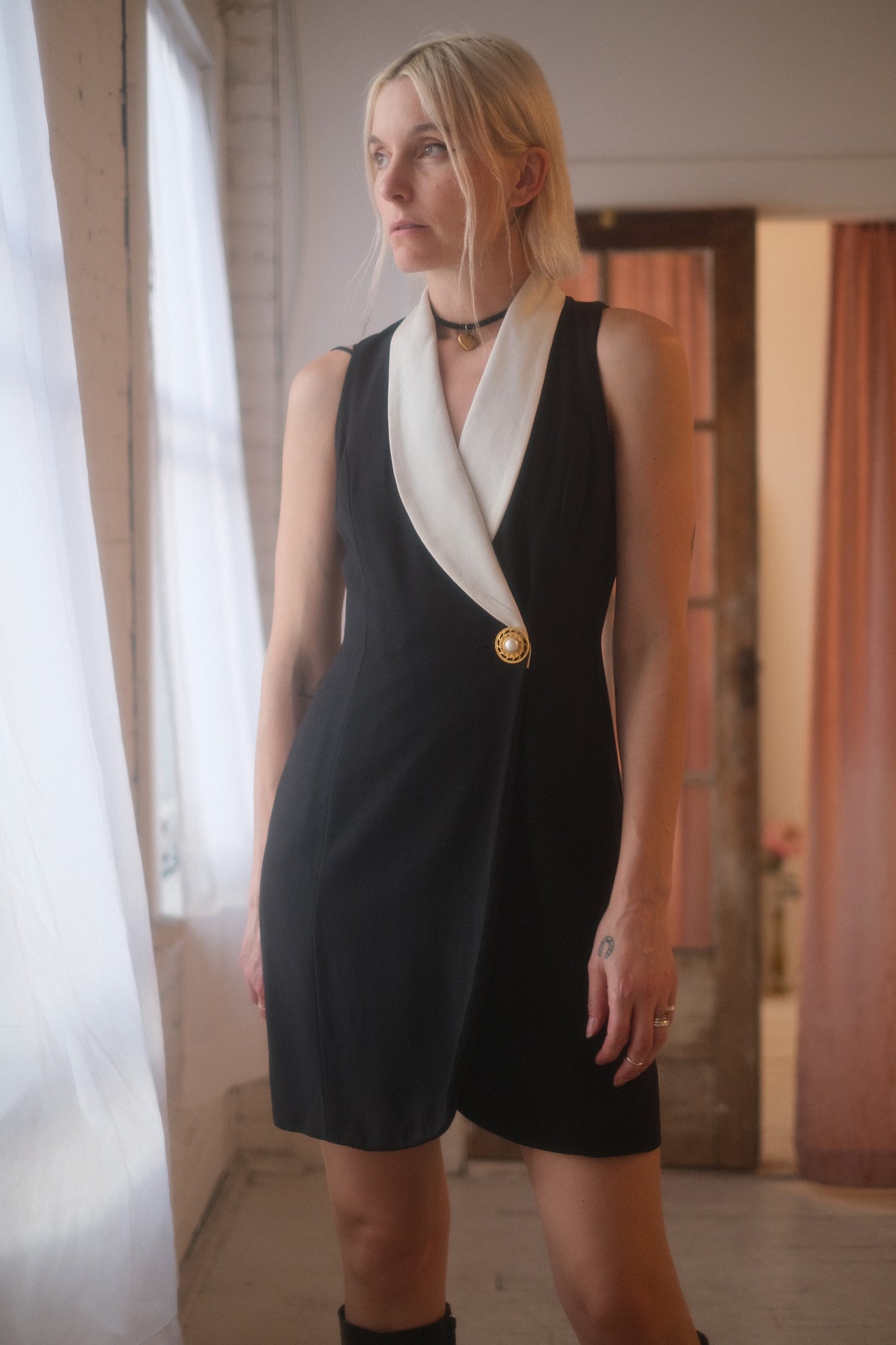 1980s Waistcoat Dress