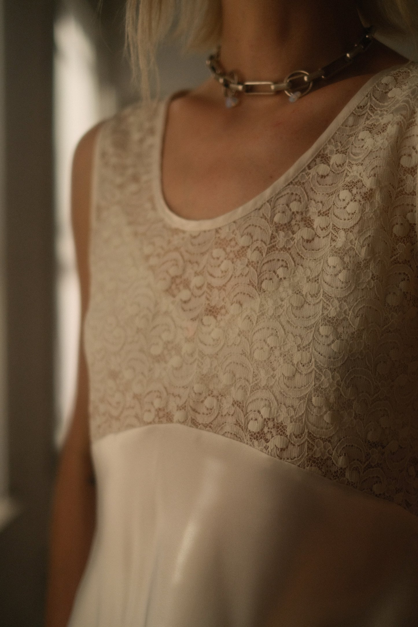 1990s Lace + Satin Mini