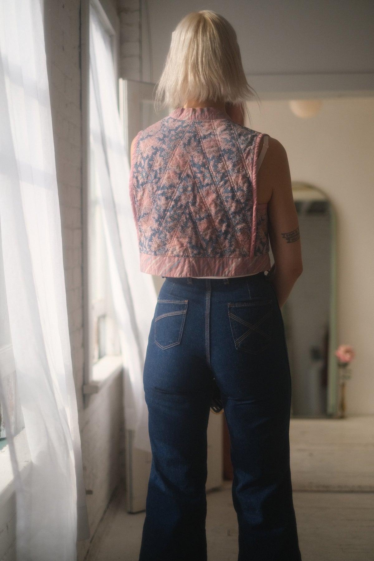 1970s Flora Quilt Vest