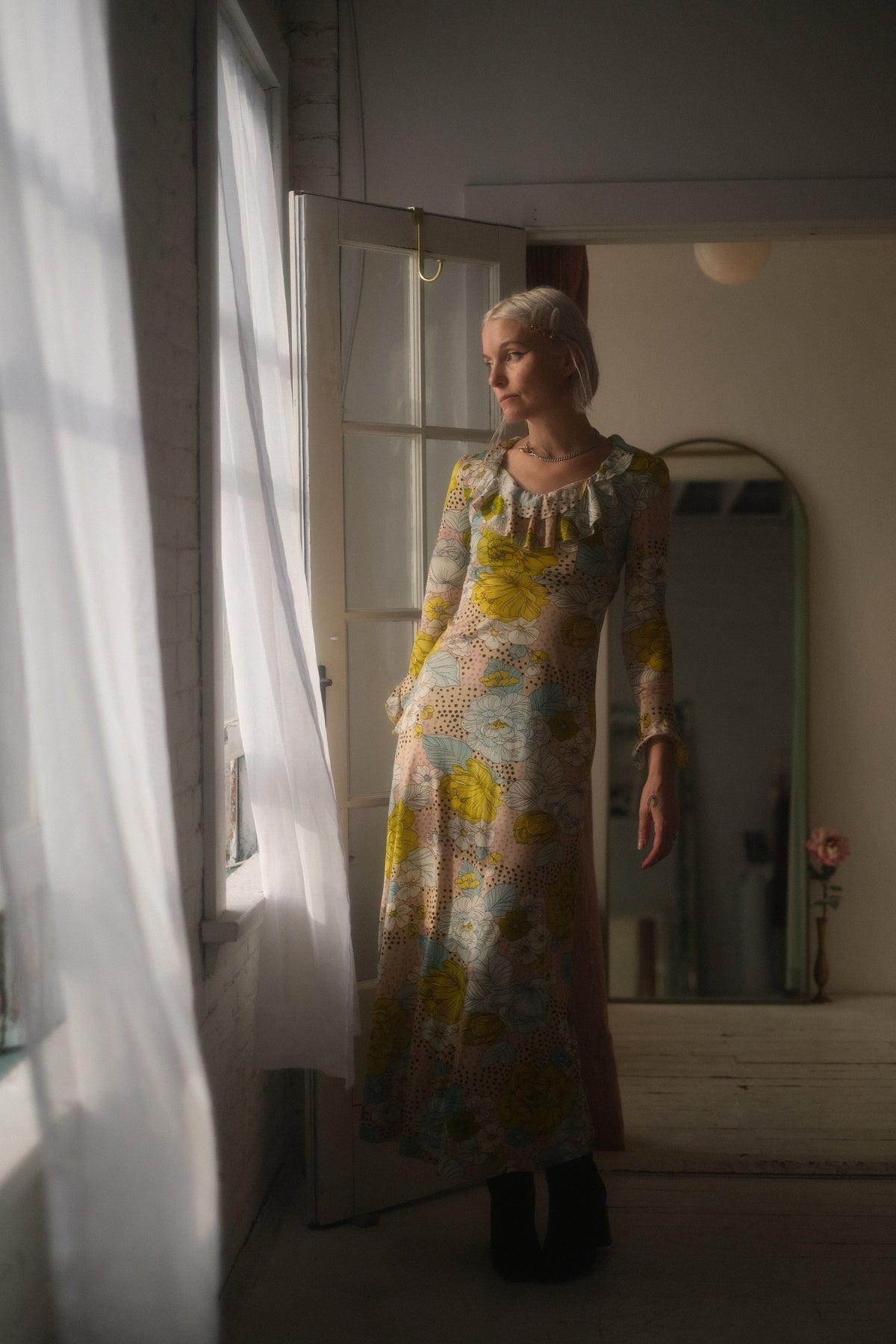 1970s Sunshine Garden Dress