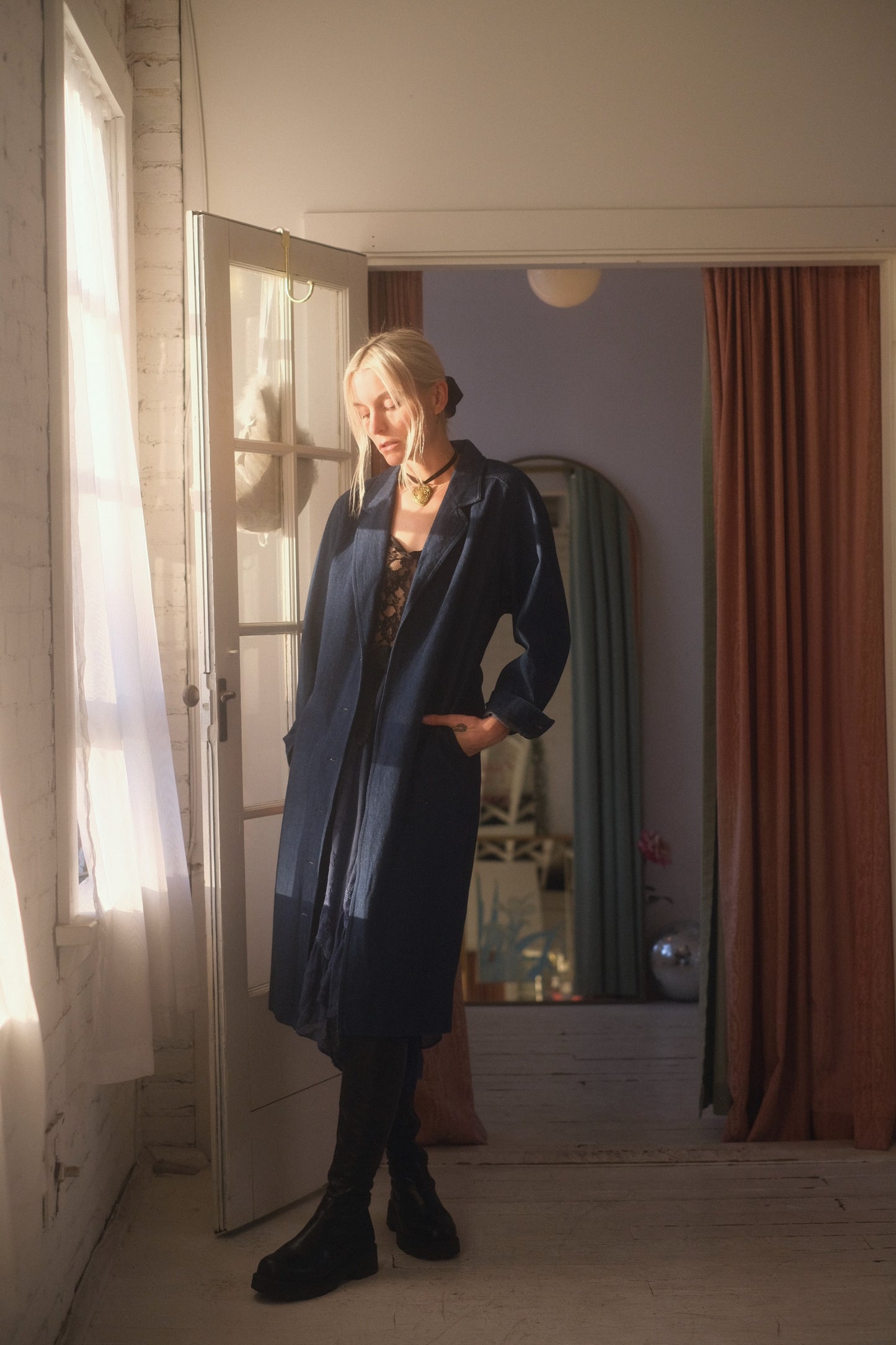 1980s Ports Denim Trench