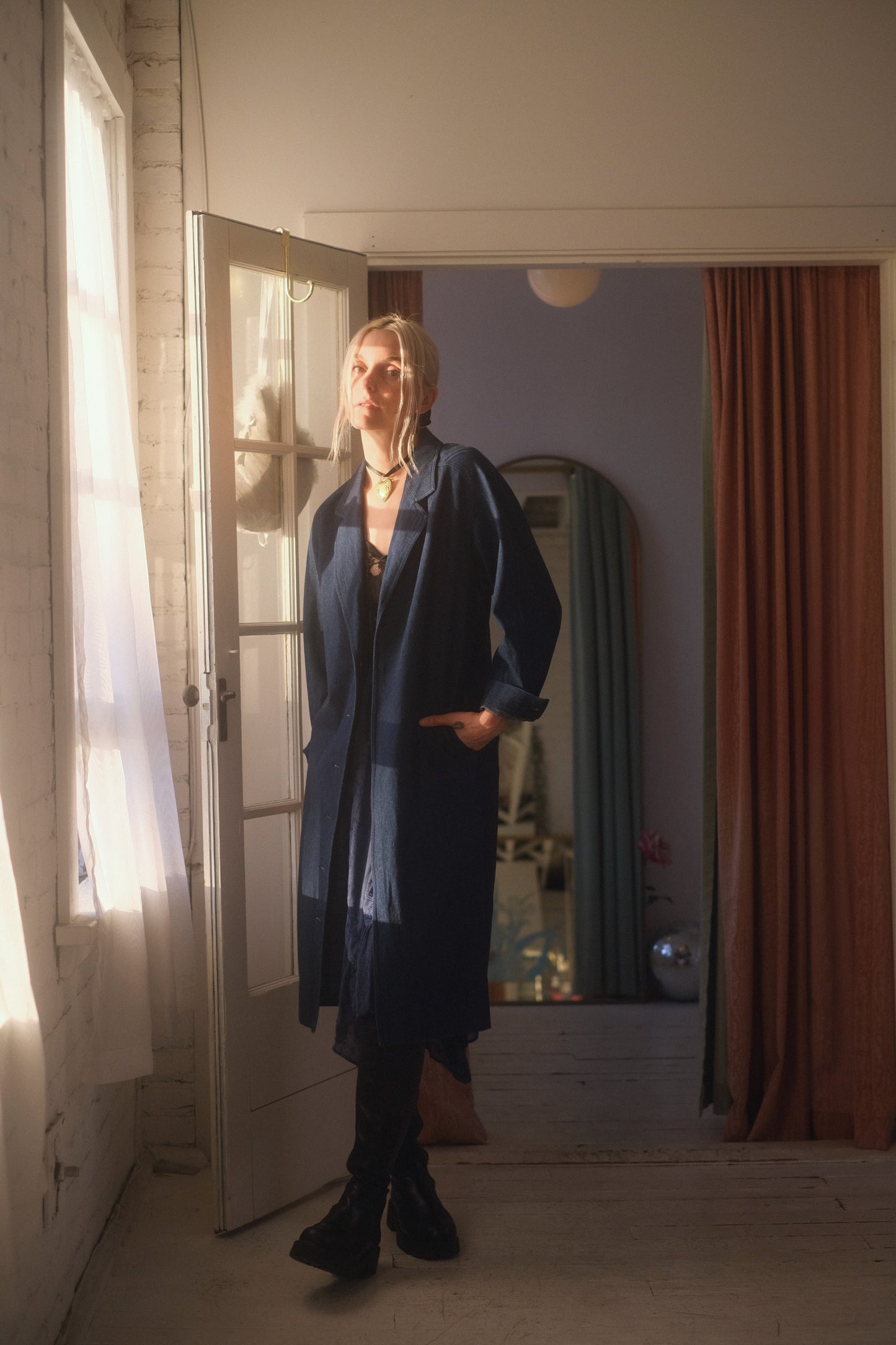 1980s Ports Denim Trench