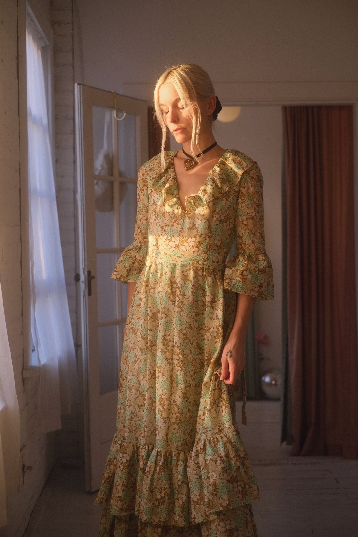 1970s Wildflower Gown