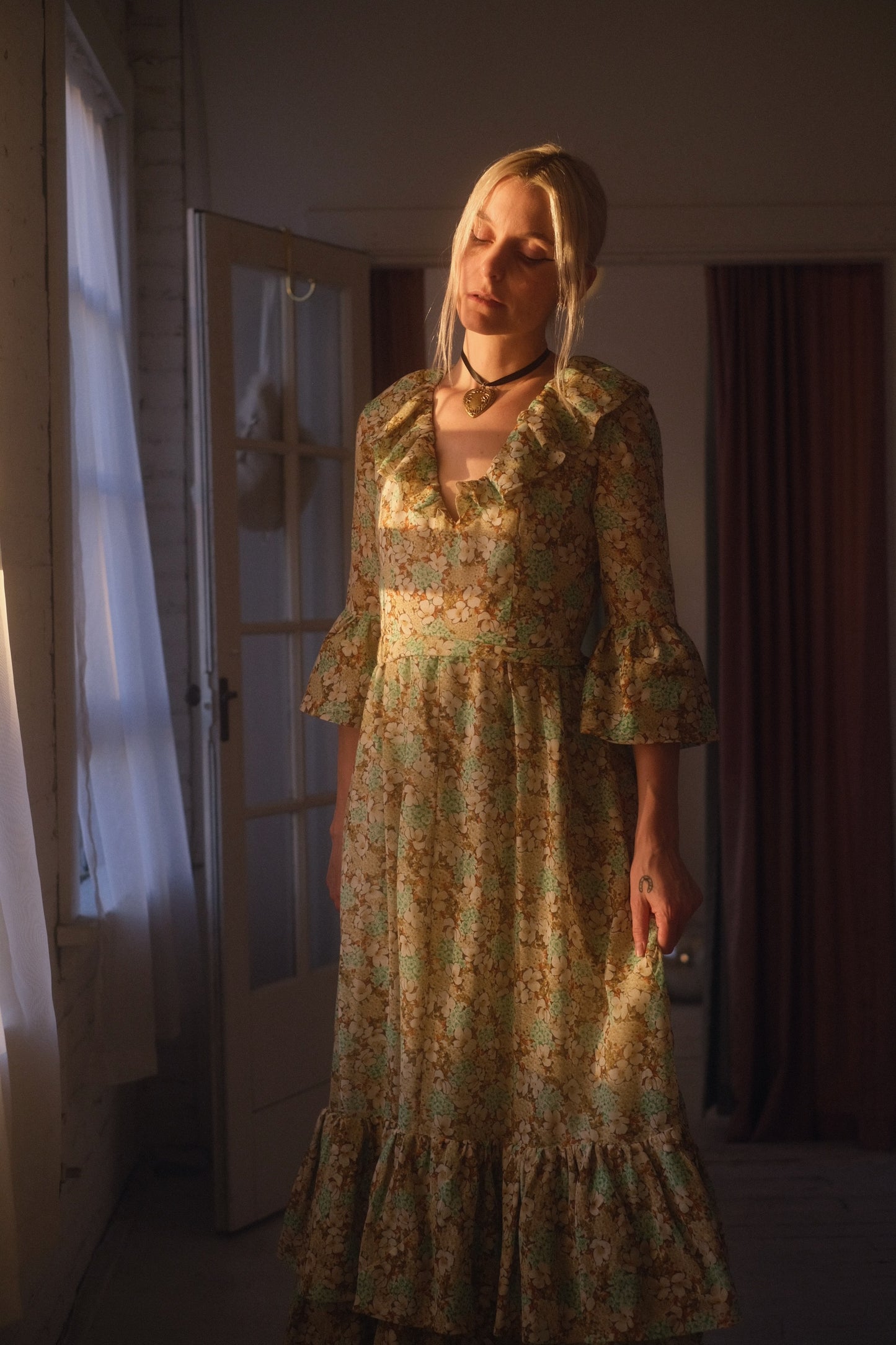 1970s Wildflower Gown