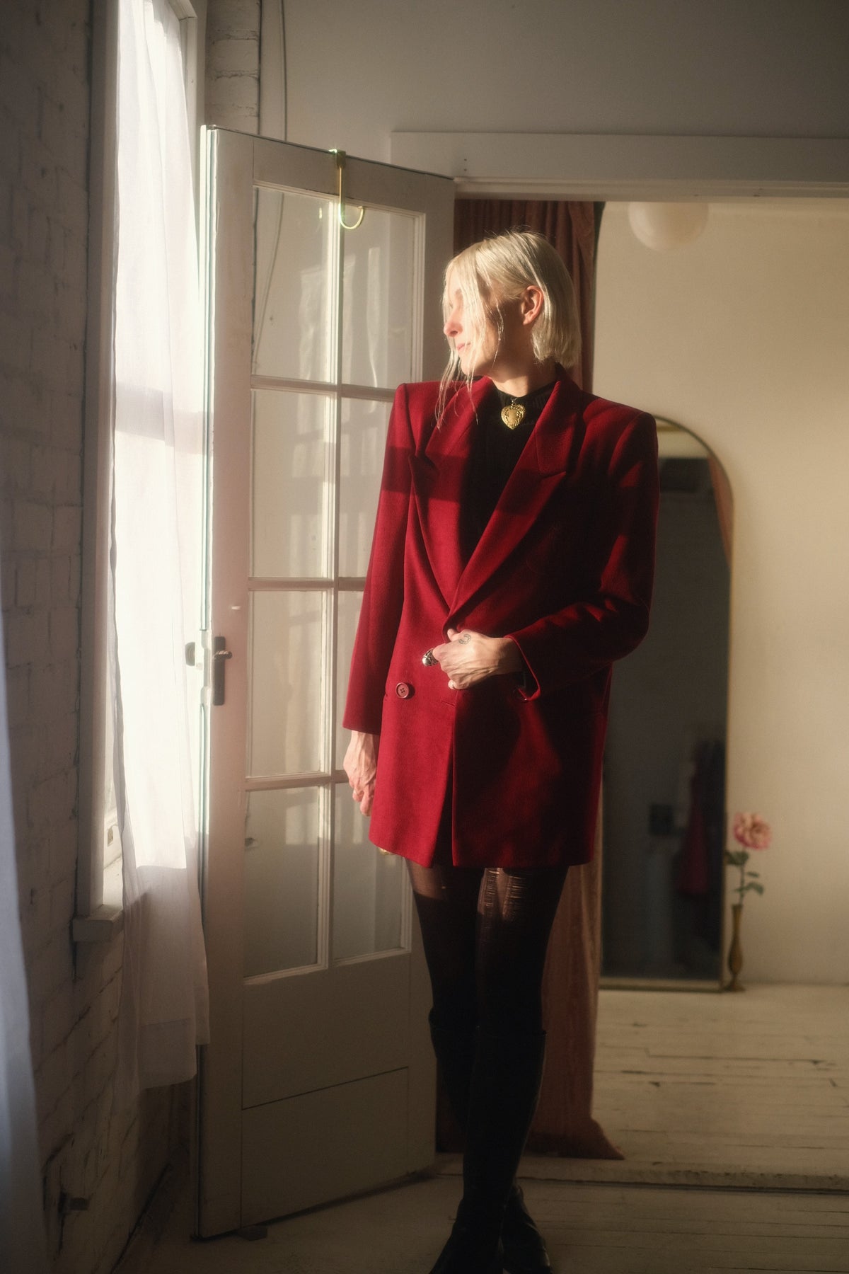 1980s Cerise Wool Blazer