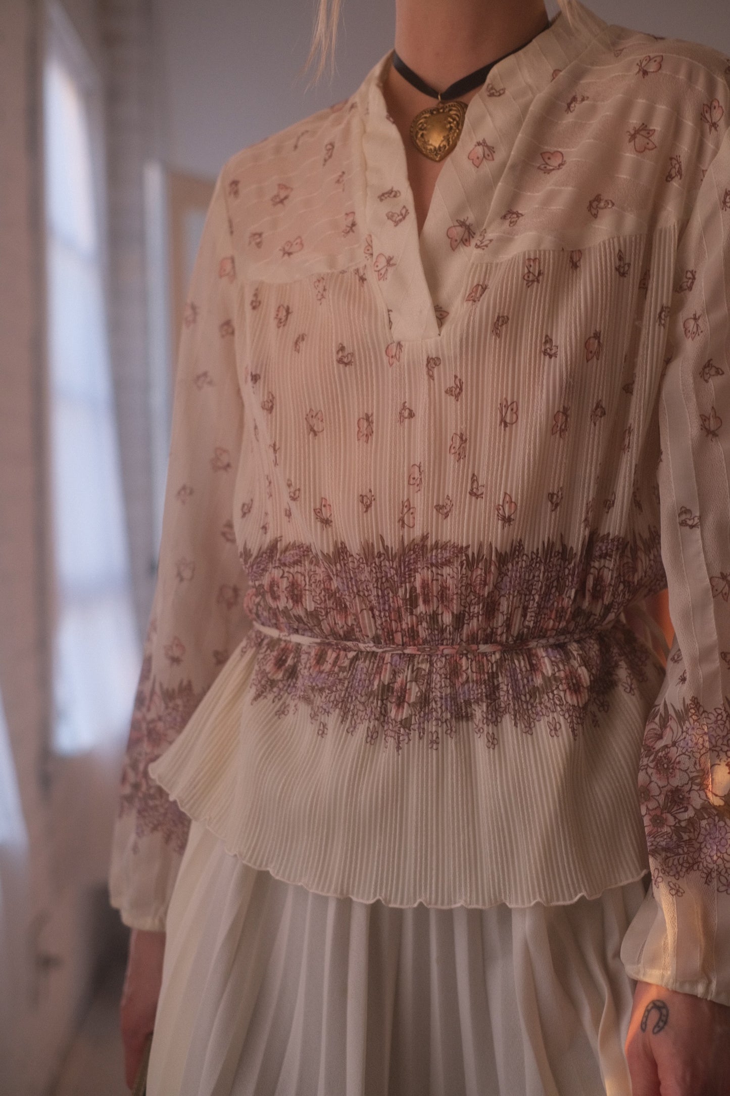 1970s Butterly Dress