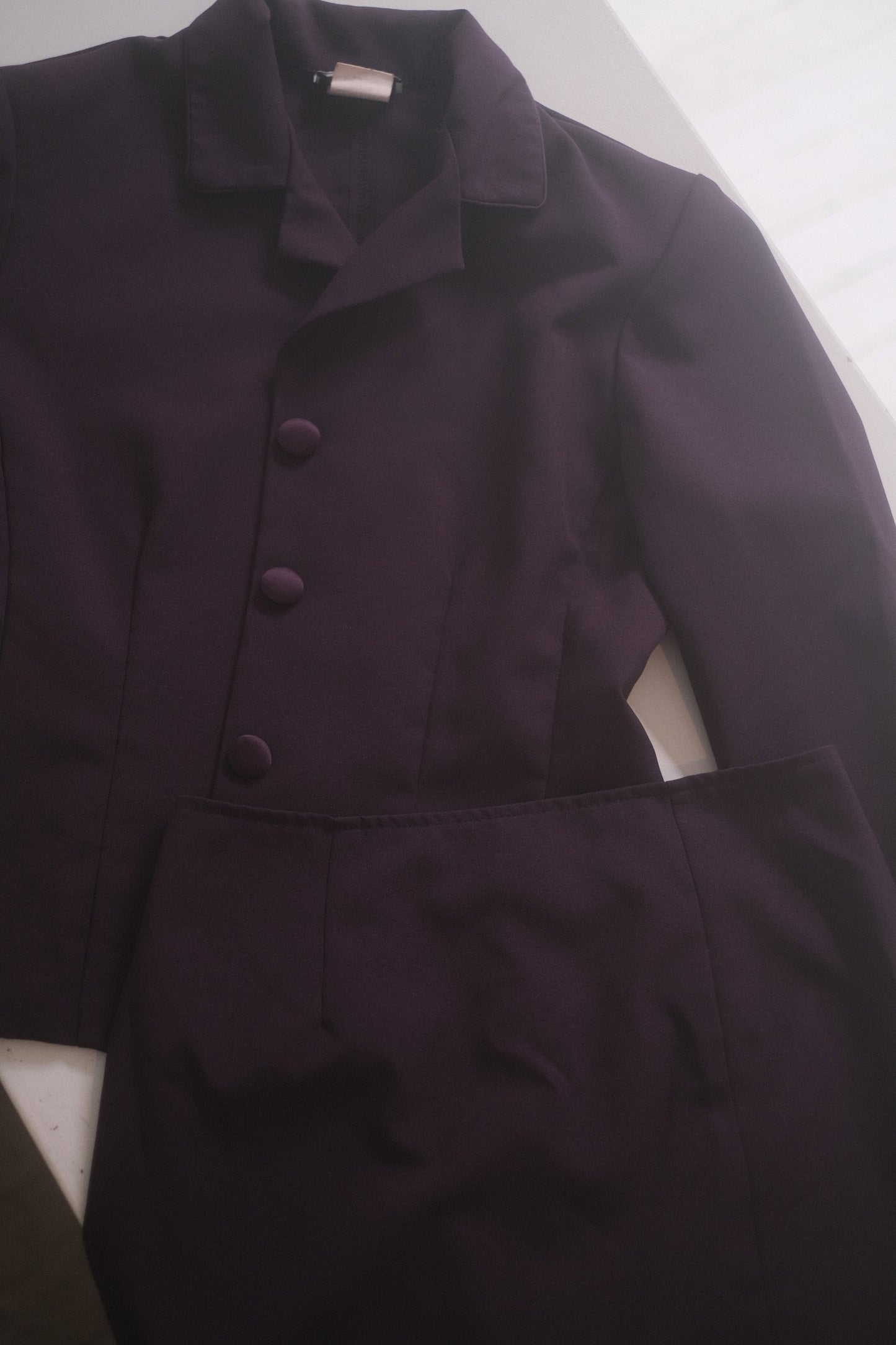 1990s Plum Suit Set