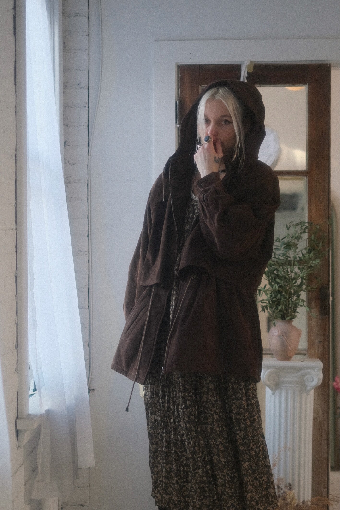 2000s Suede Windbreaker