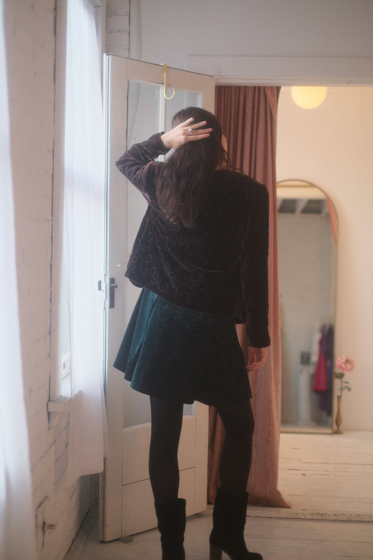 2000s Velvet Embroider Jacket
