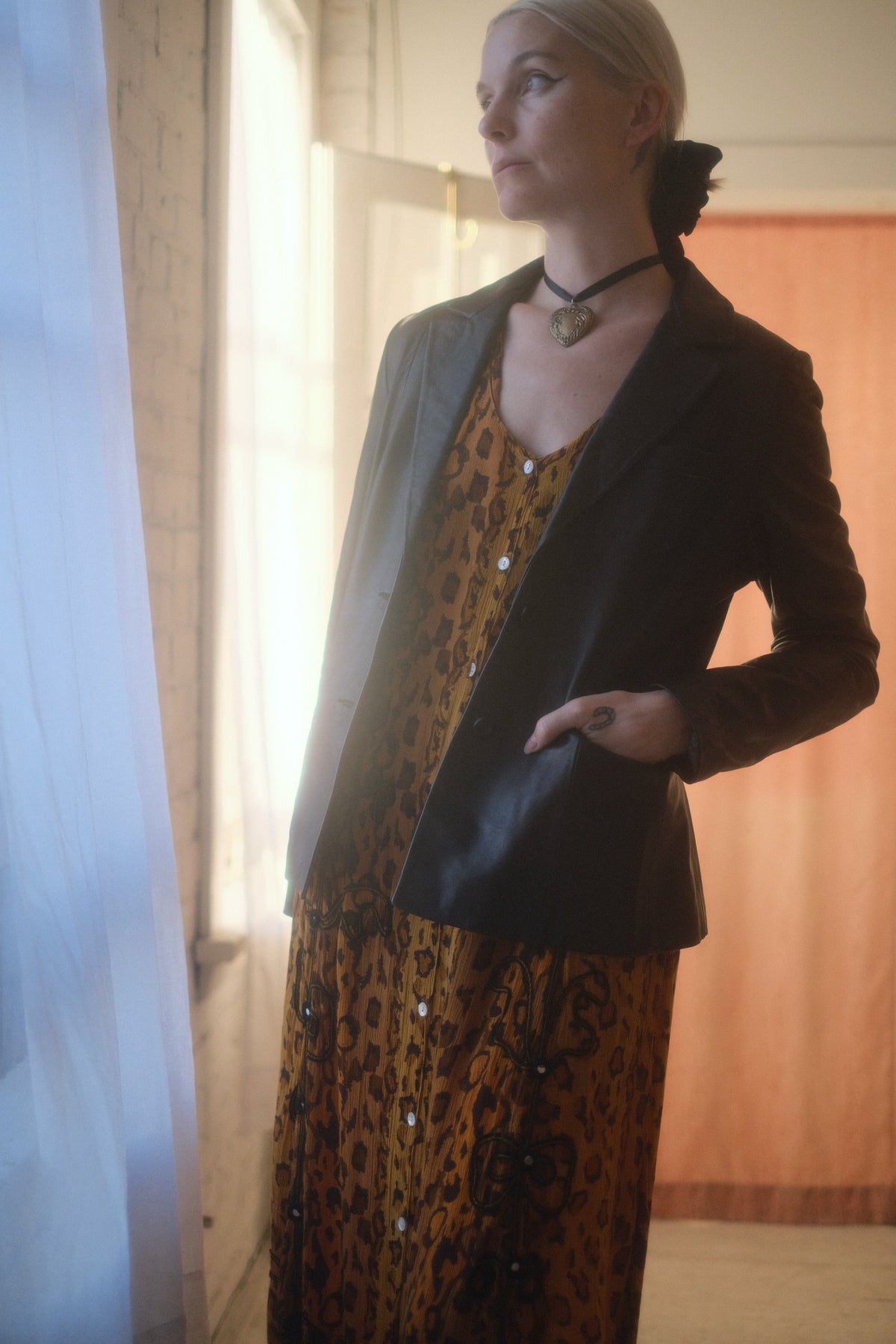 2000s Leather Blazer
