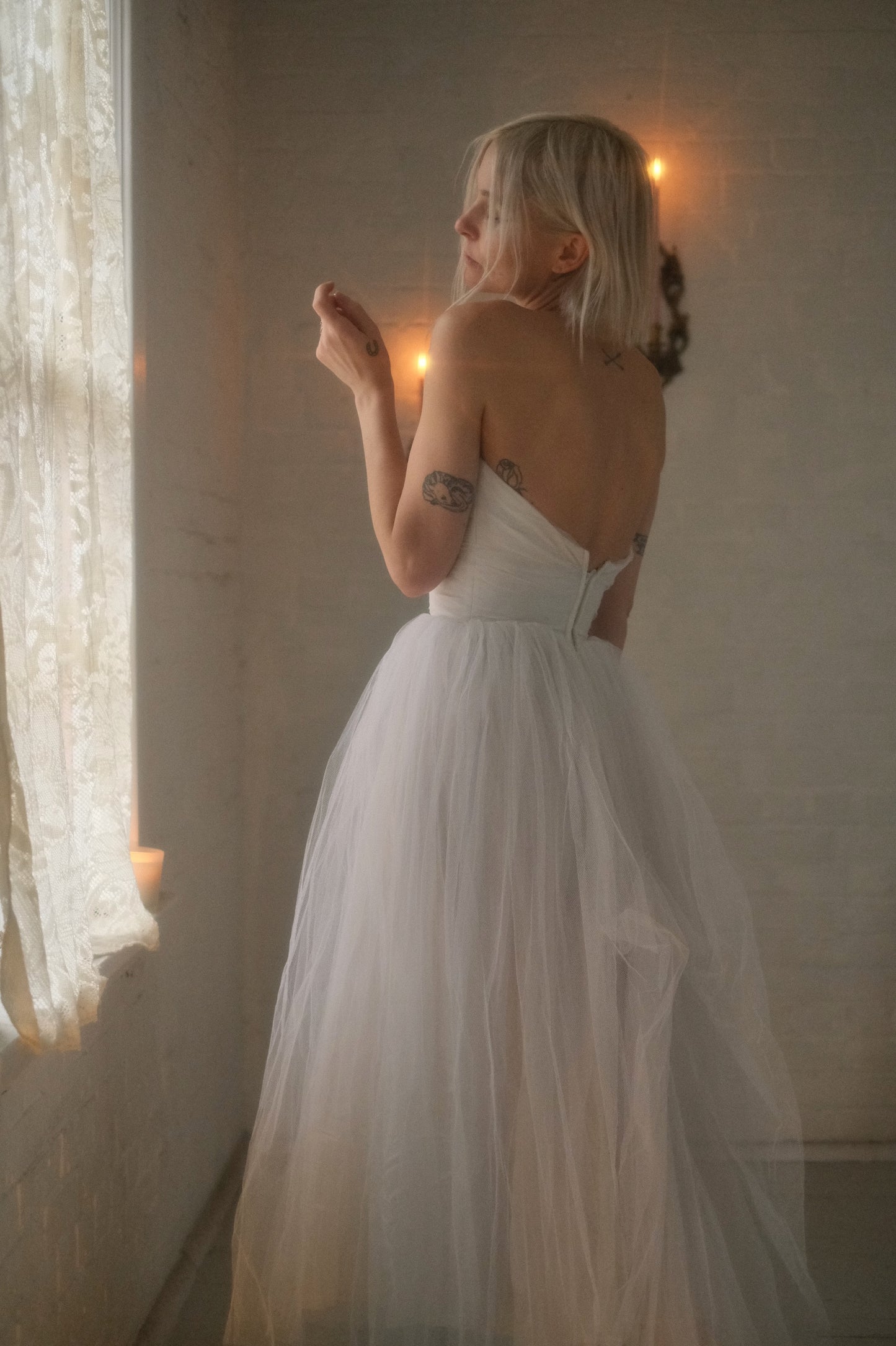 1950s Ivory Ballerina Gown