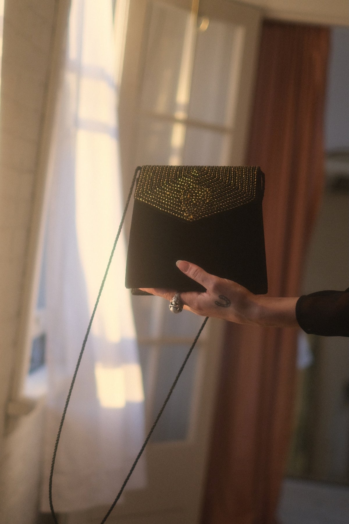 1980s Gold + Velvet Bag