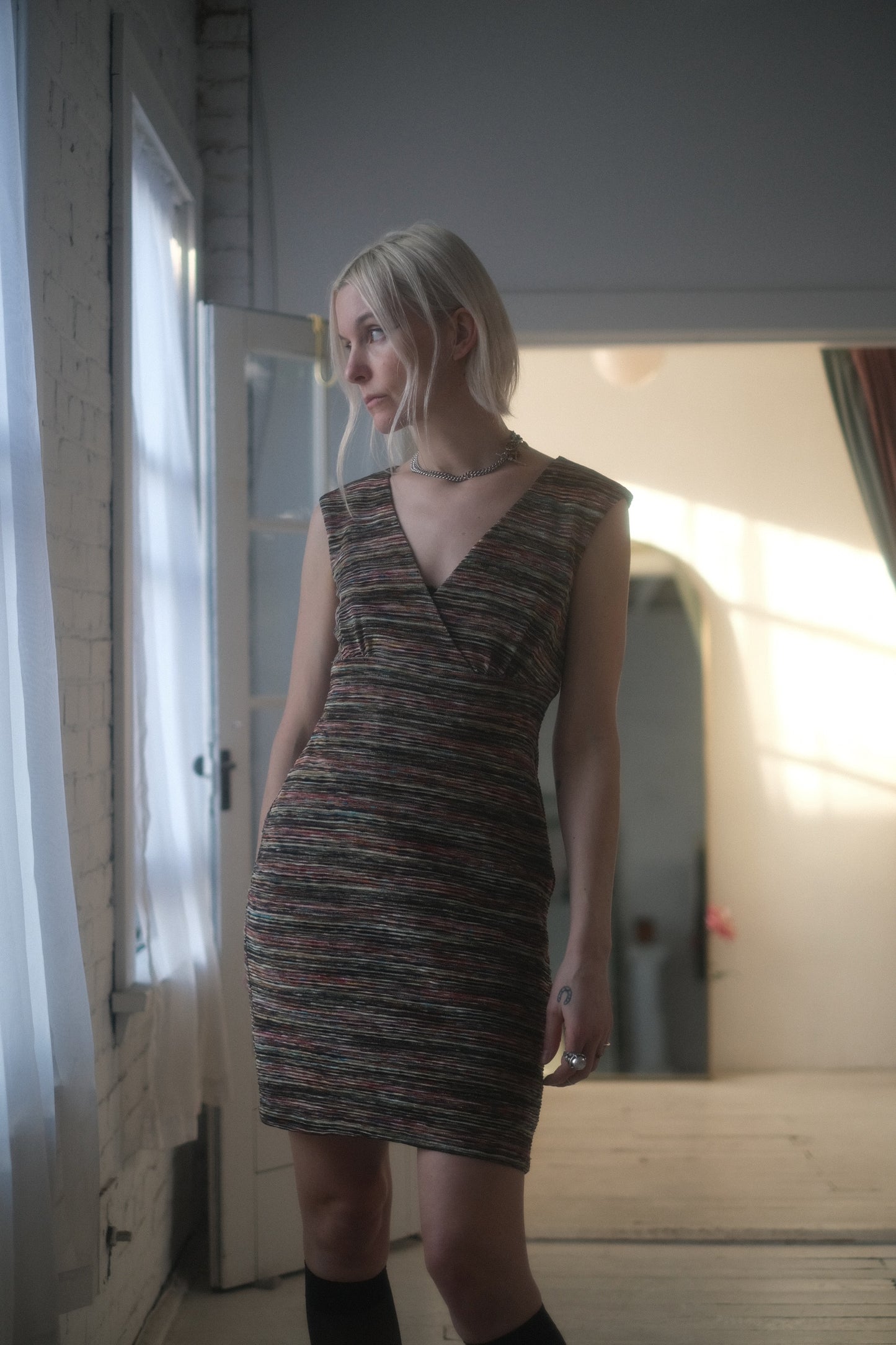 2000s Space Dye Knit Mini