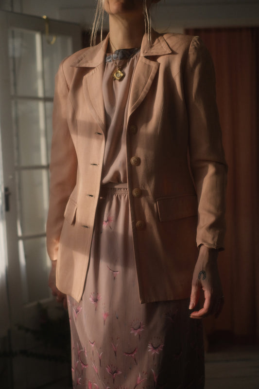 1980s Blush Suit Jacket