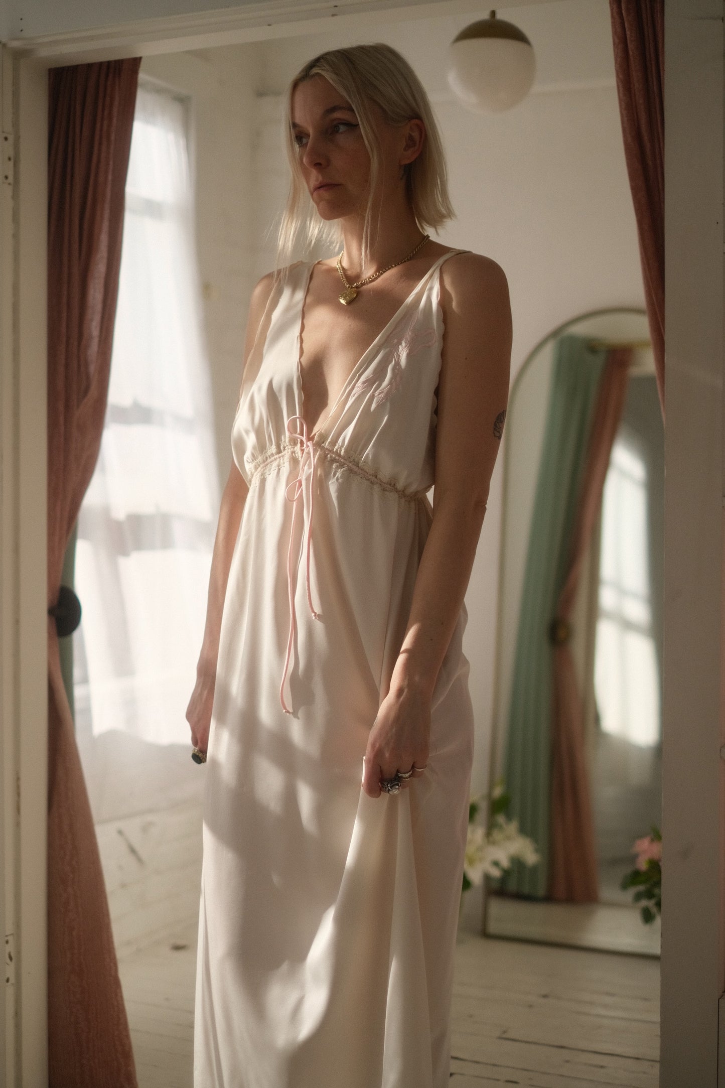 1970s Bow Tie Gown