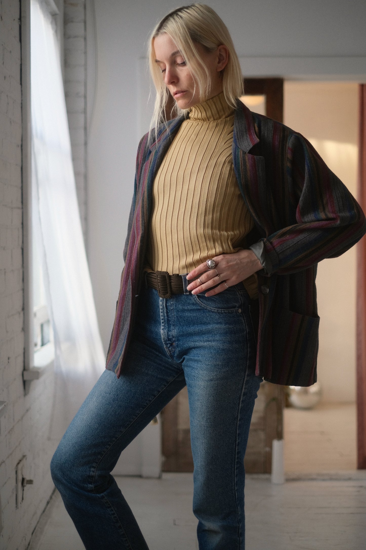 1980s Rainbow Stripe Blazer