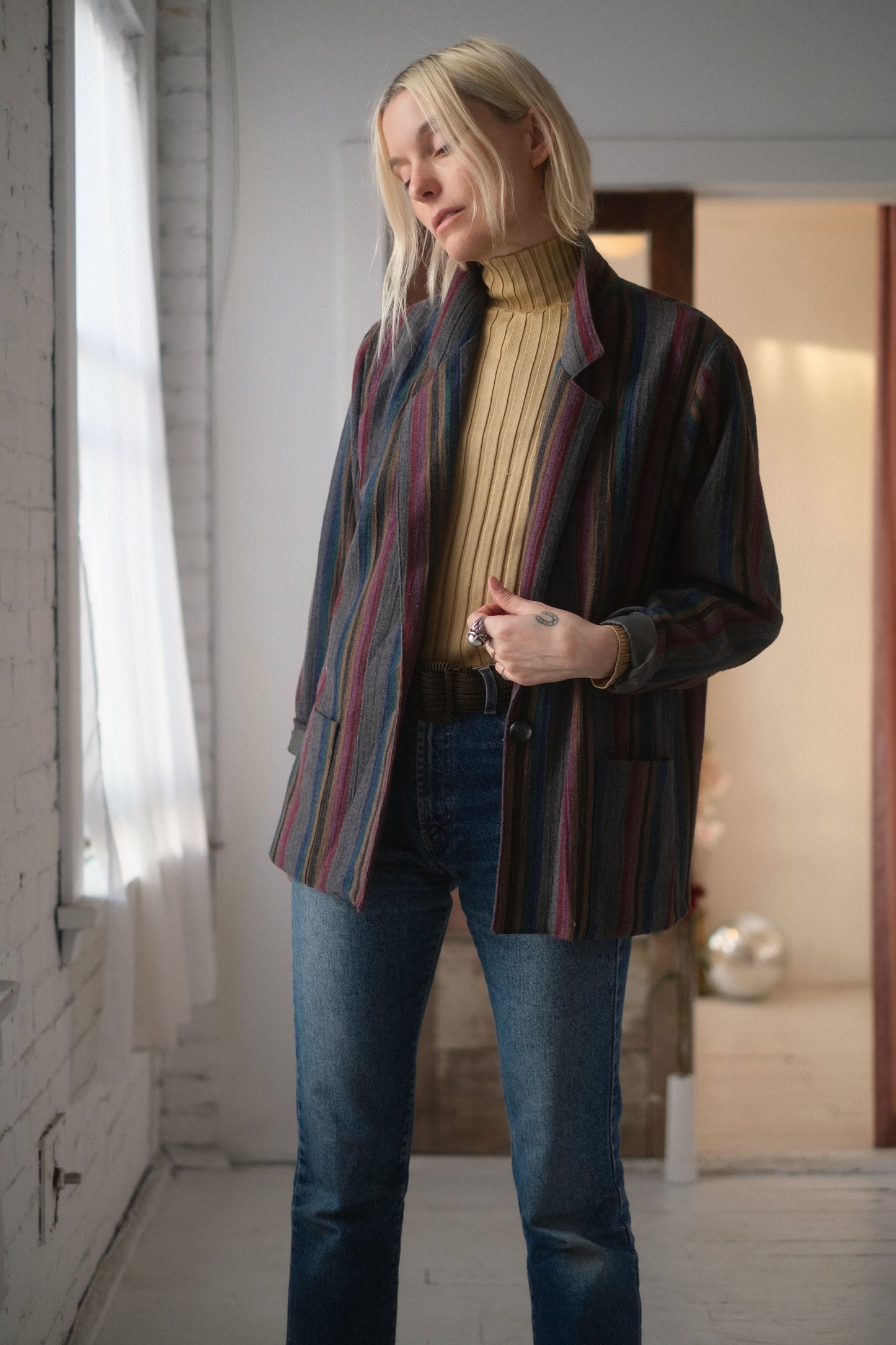 1980s Rainbow Stripe Blazer