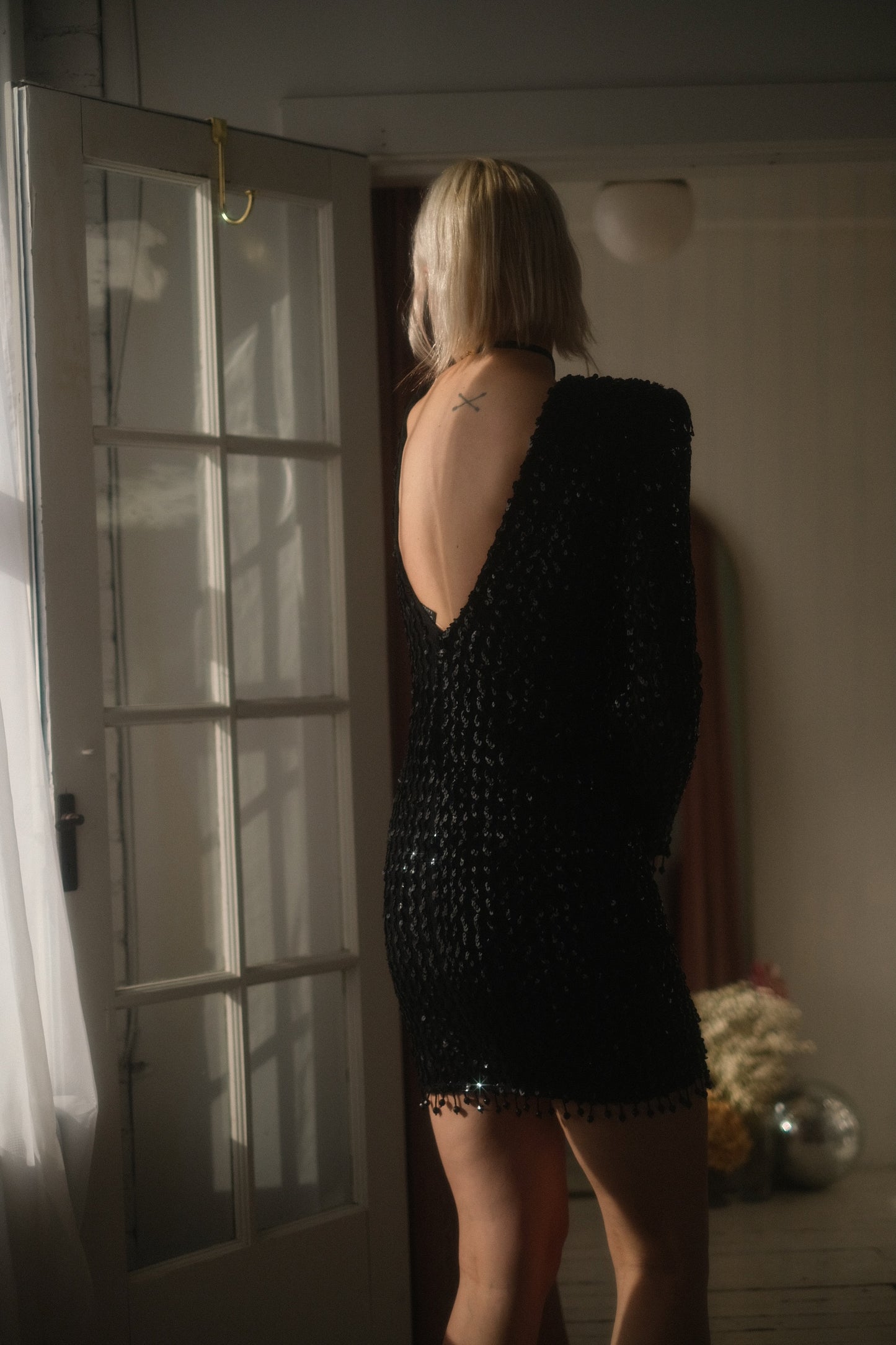 1980s Sequin Mini Dress