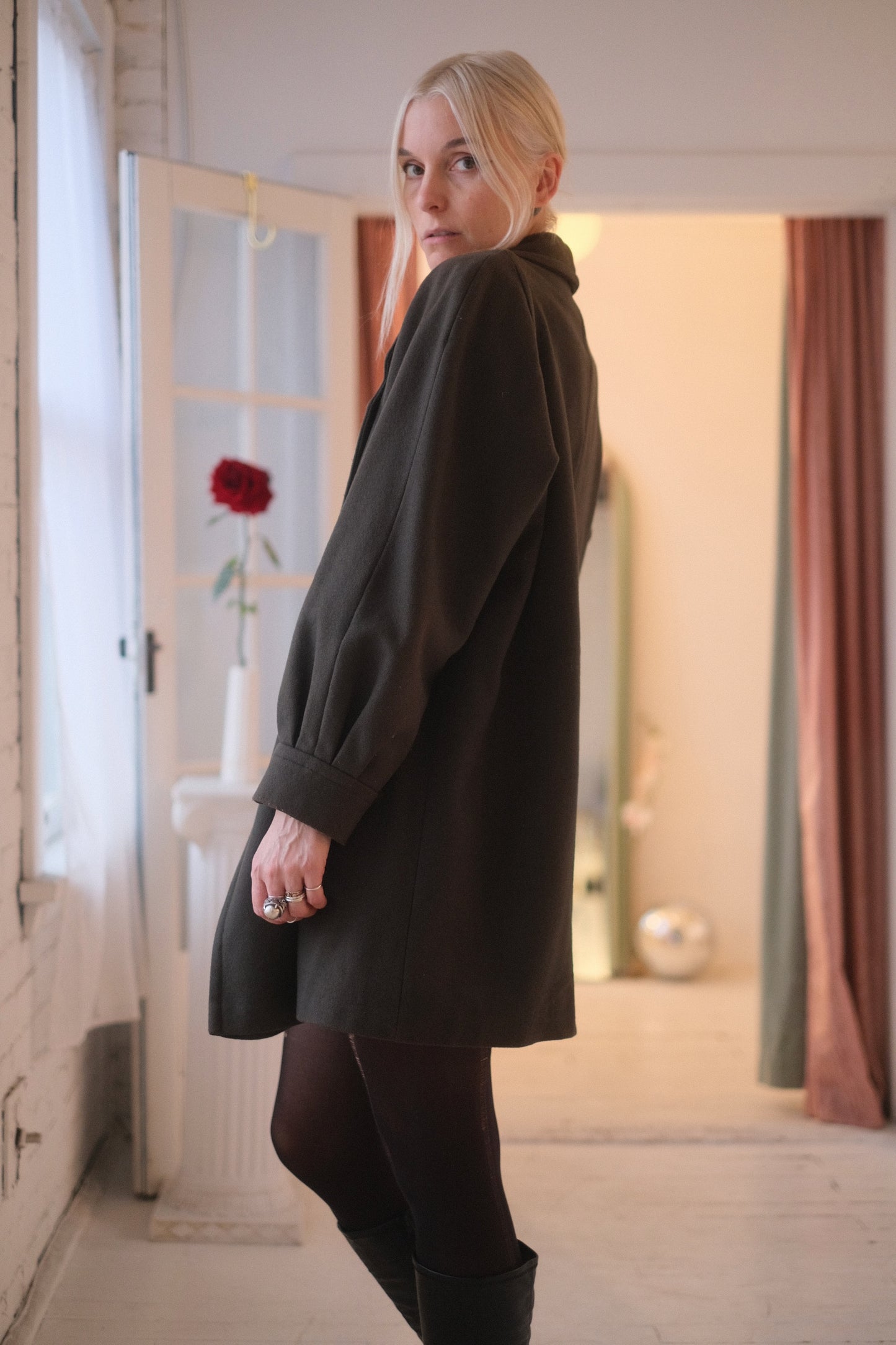 1980s Femme Wool Overcoat