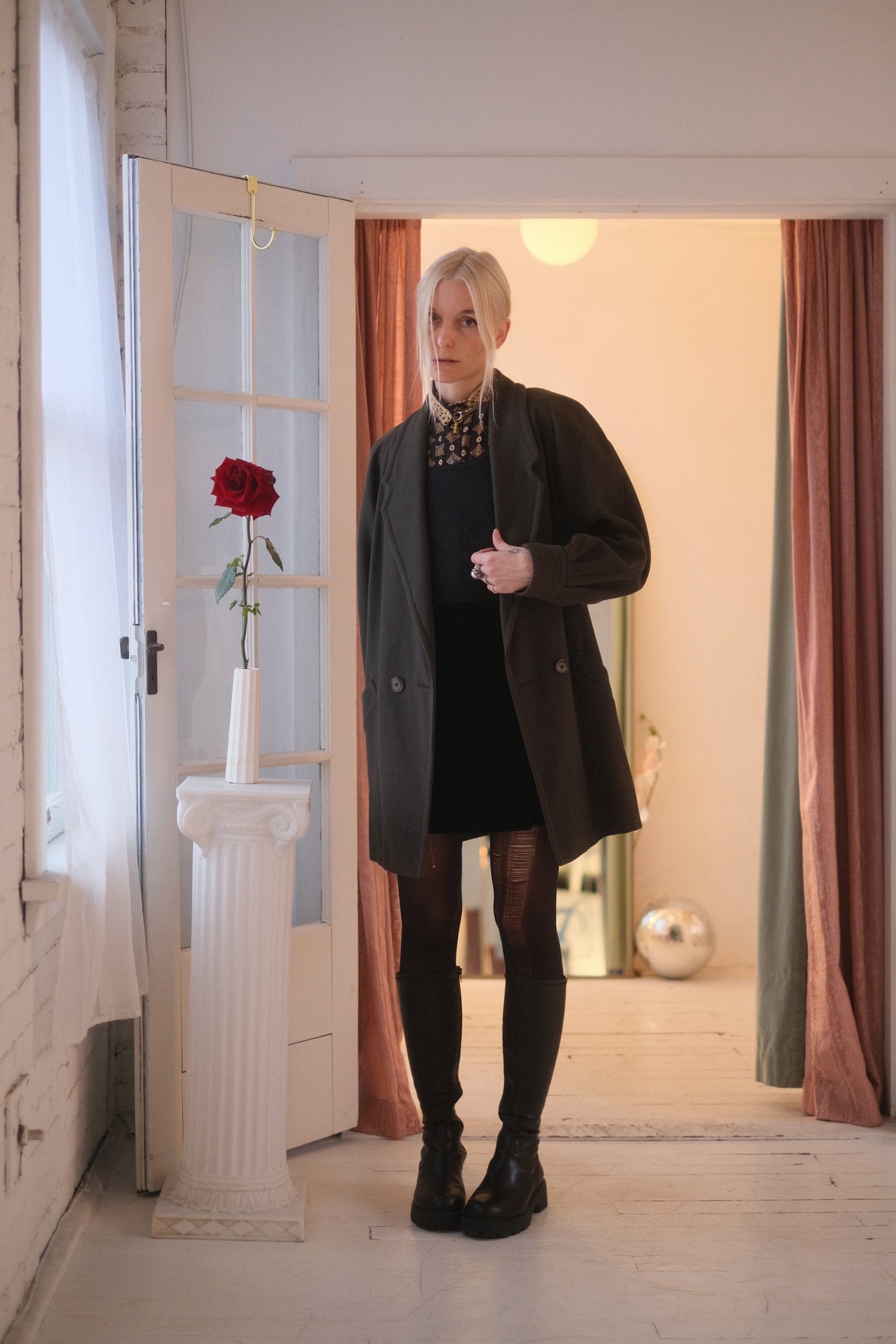 1980s Femme Wool Overcoat