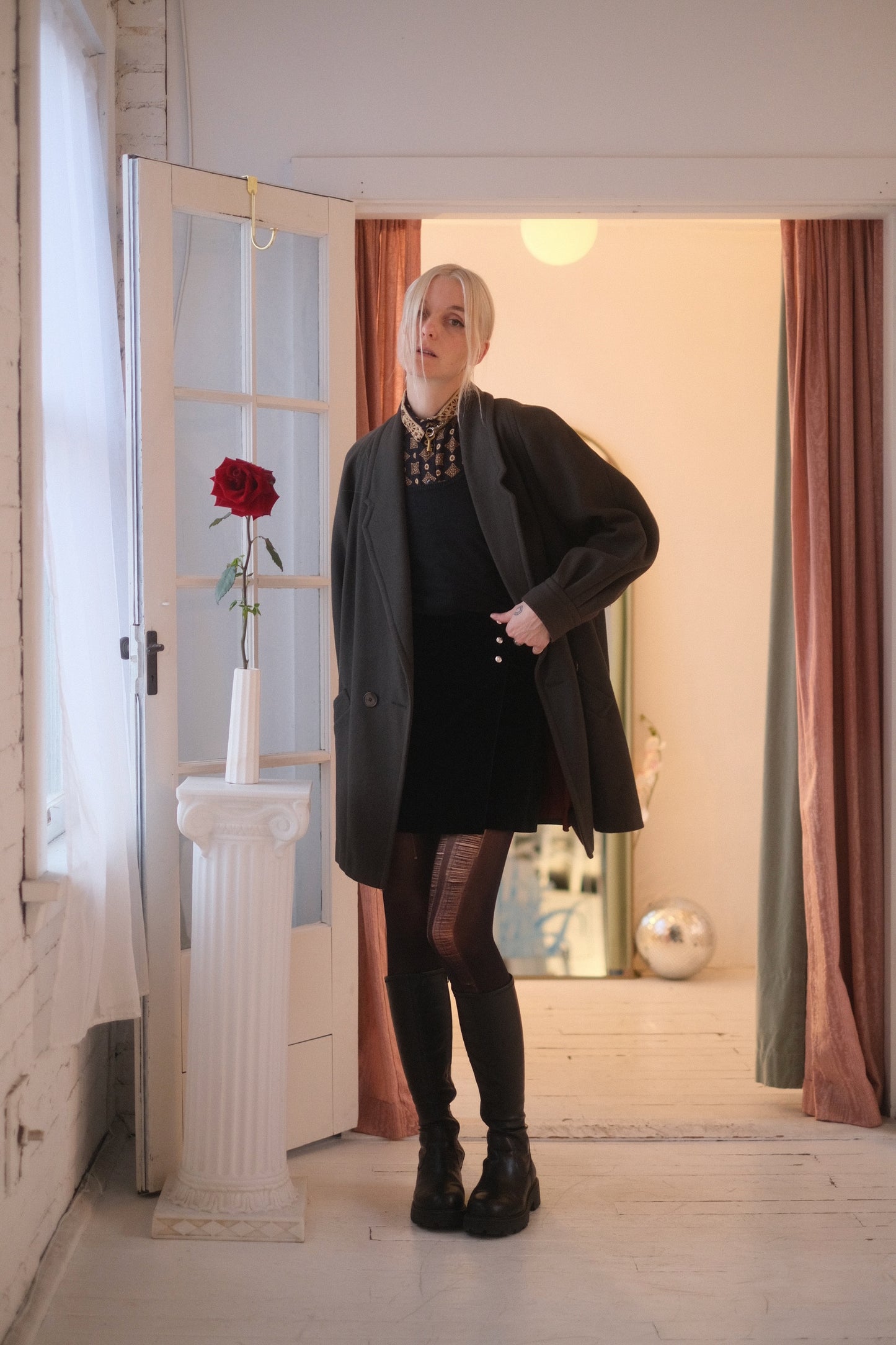 1980s Femme Wool Overcoat