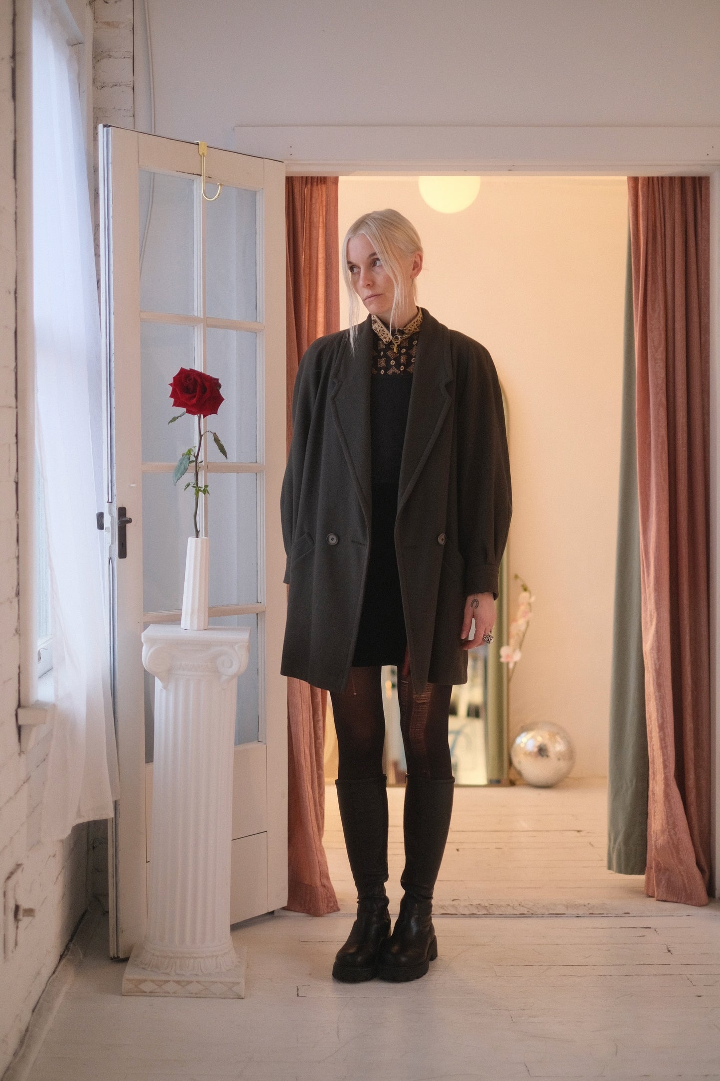 1980s Femme Wool Overcoat